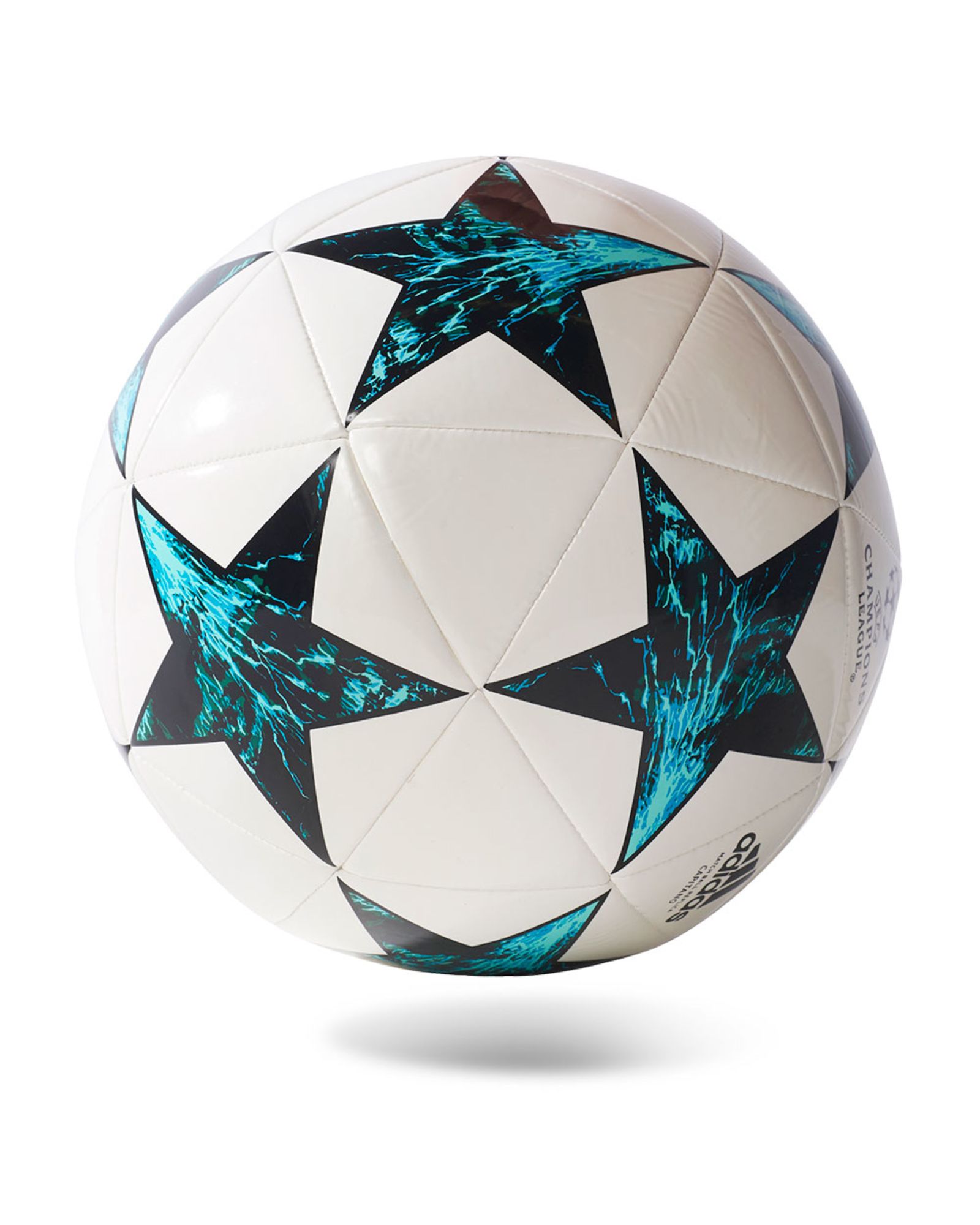 Balón de Fútbol 7 Finale Capitano 17 2017/2018 UCL Blanco Energy Blue - Fútbol Factory