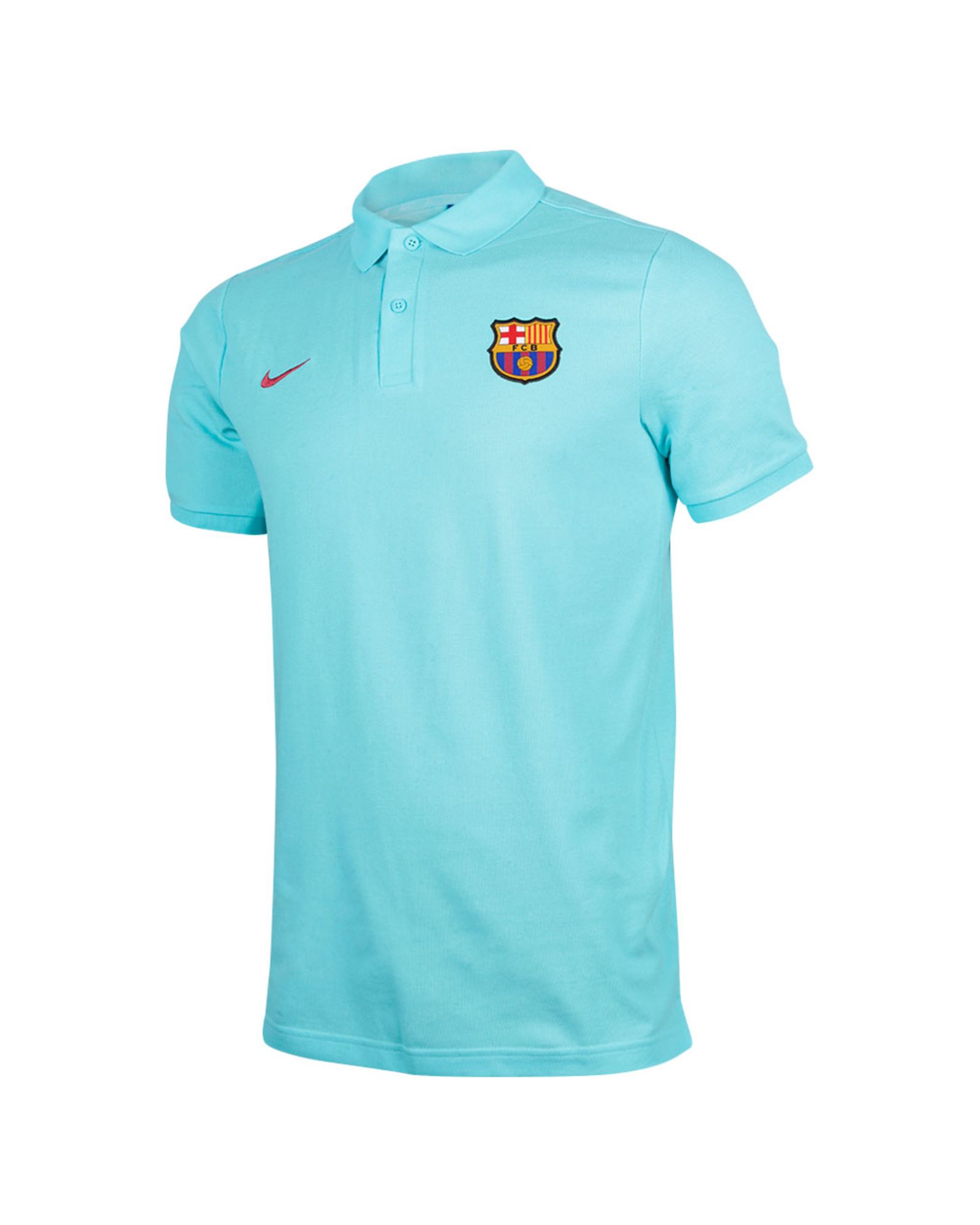 Polo de Paseo FC Barcelona 2017/2018 Celeste - Fútbol Factory