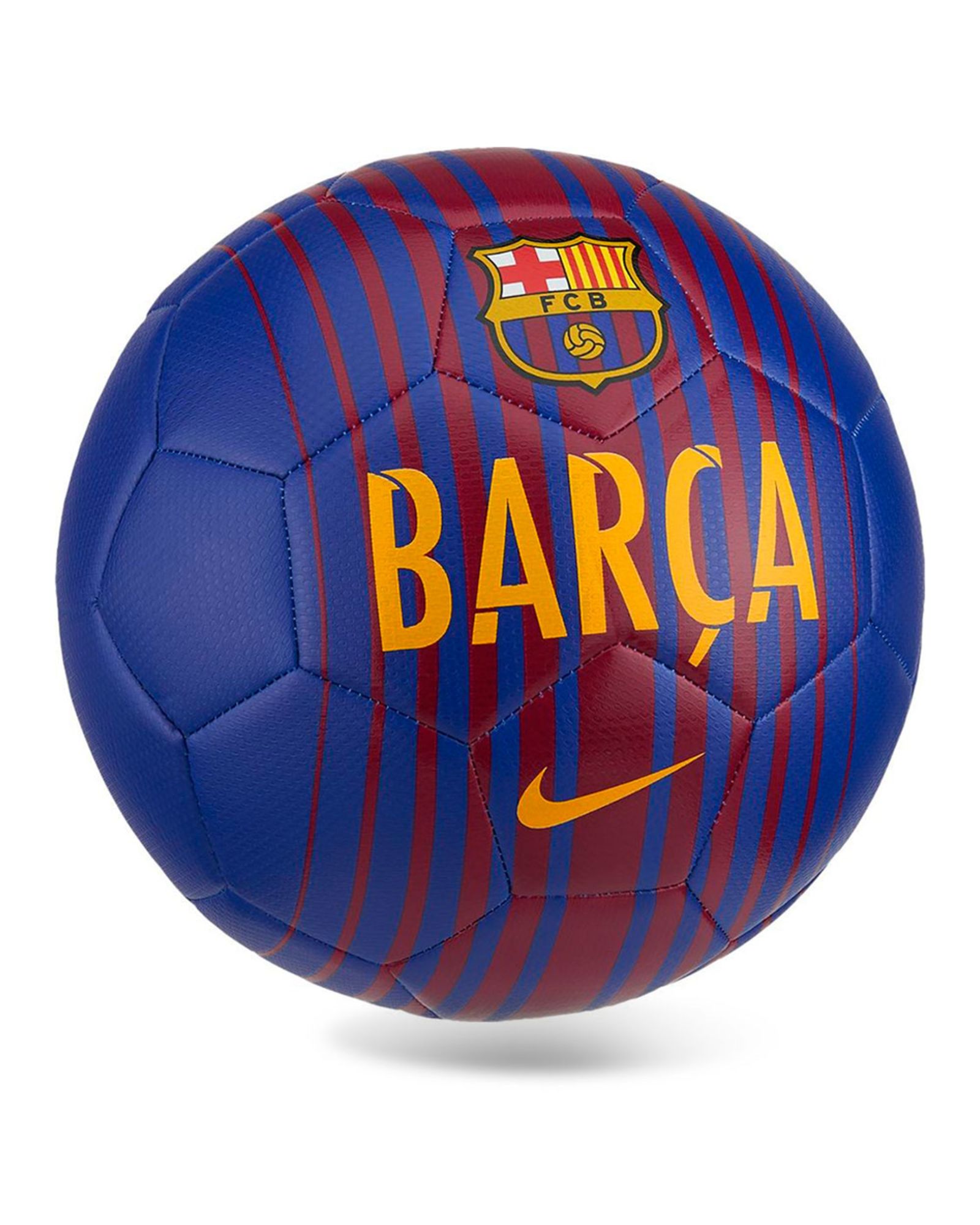 Balón de Fútbol 11 FC Barcelona 2017/2018 Azul Granate - Fútbol Factory