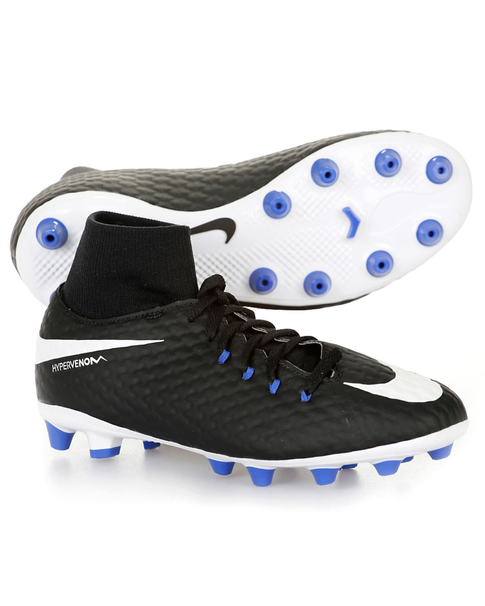 Botas de Fútbol Hypervenom III DFC AG-PRO Junior Negro Azul