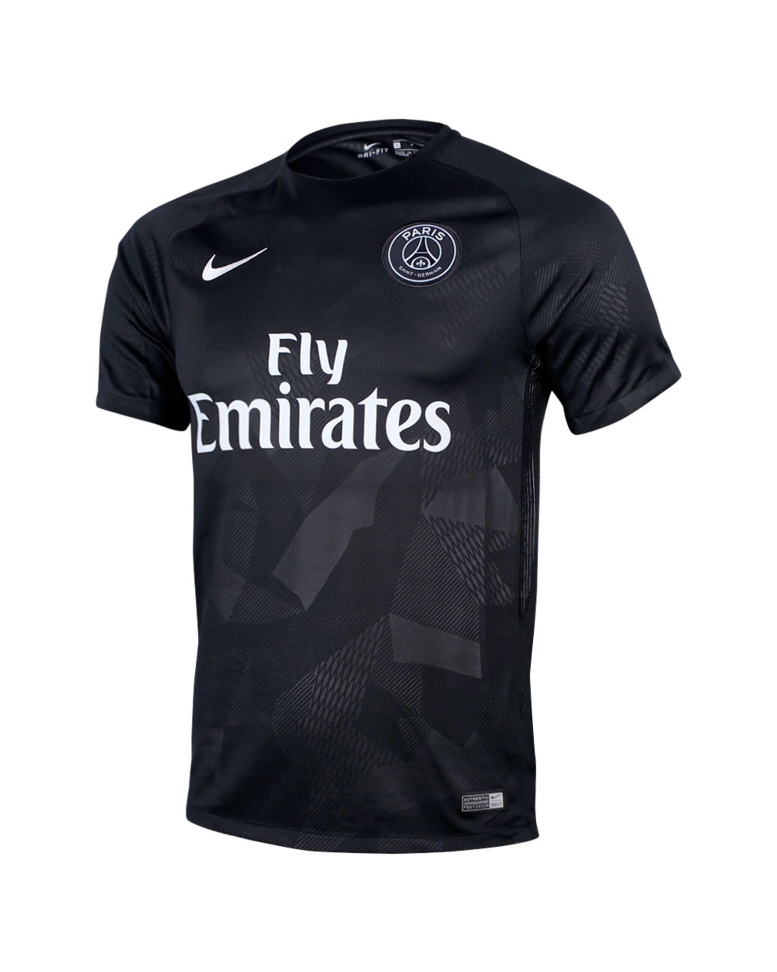 Camiseta 3ª FC Paris Saint-Germain 2017/2018 Negro - Fútbol Factory