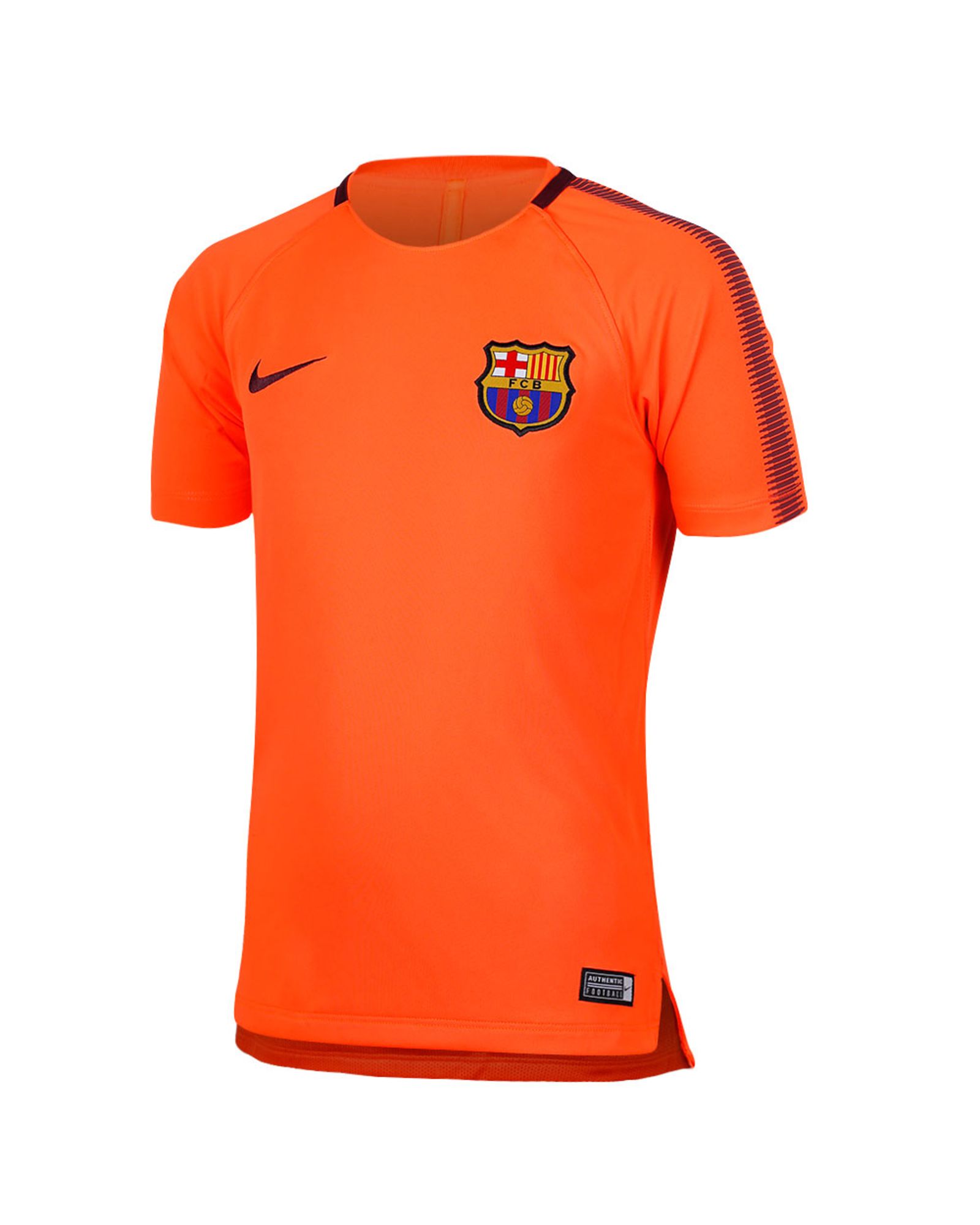 Camiseta de Training FC Barcelona Breathe Squad 2017/2018 UCL Junior Naranja - Fútbol Factory