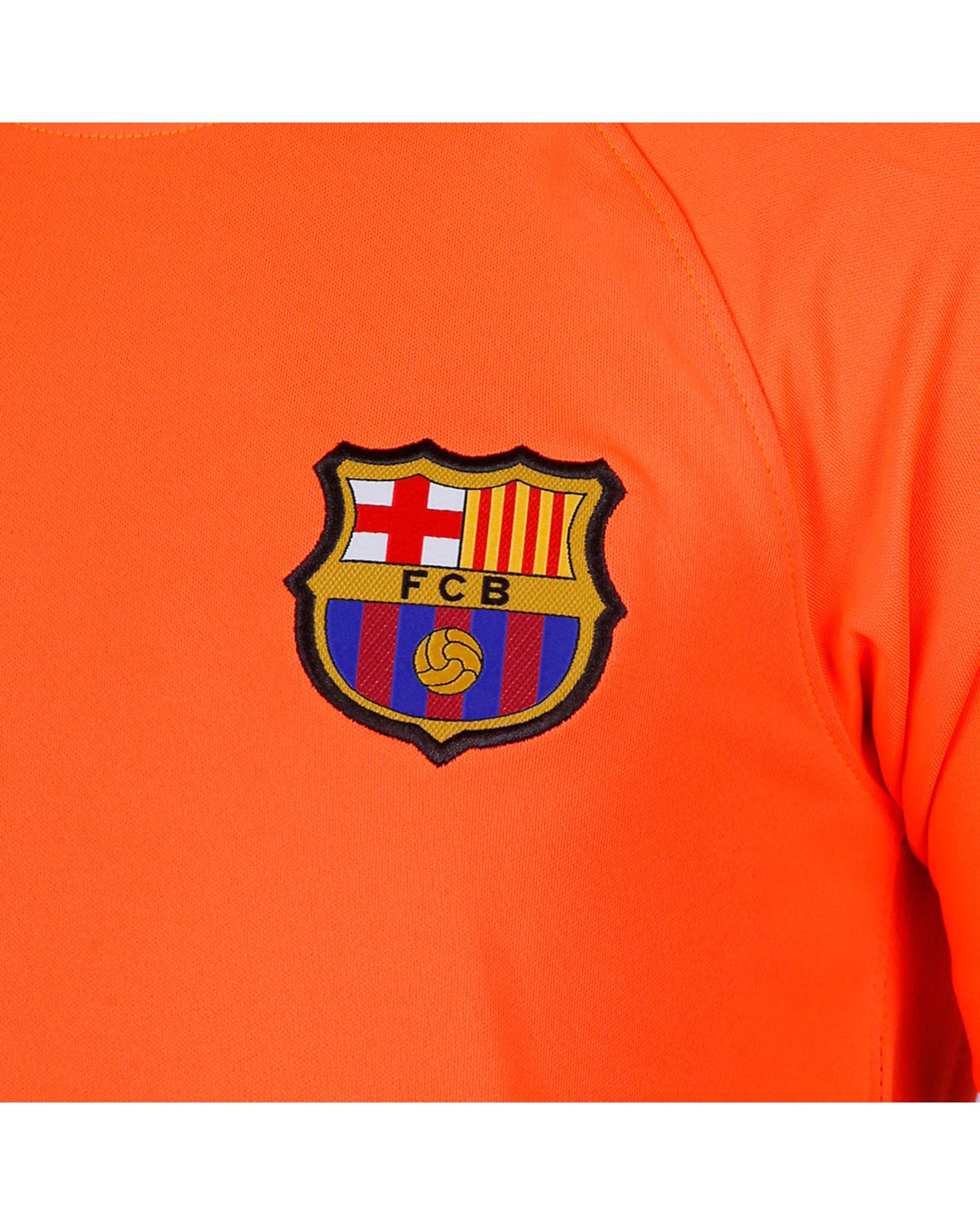 Camiseta de Training FC Barcelona Breathe Squad 2017/2018 UCL Junior Naranja - Fútbol Factory