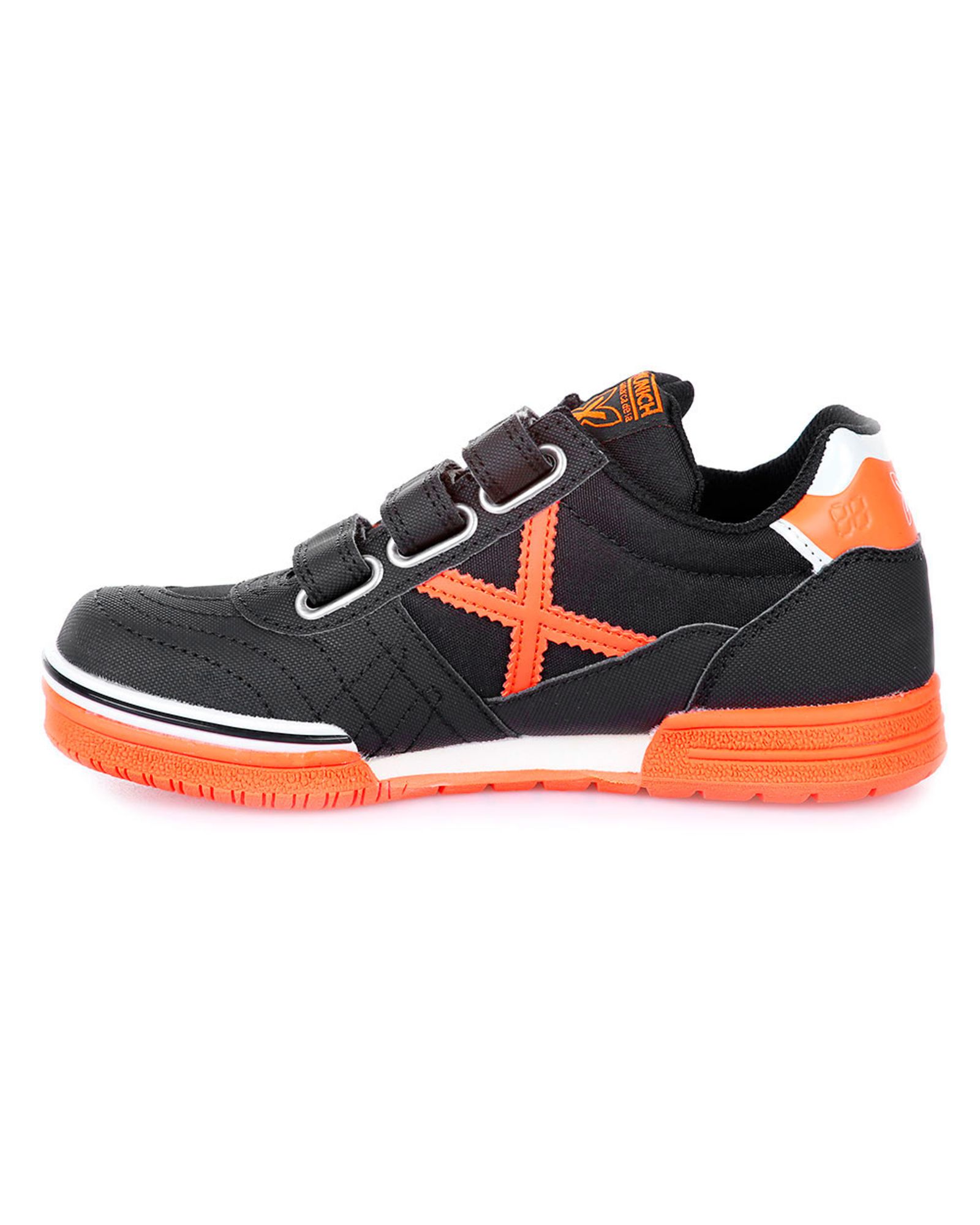 Zapatillas de Fútbol Sala G-3 In Velcro Junior Negro Naranja - Fútbol Factory