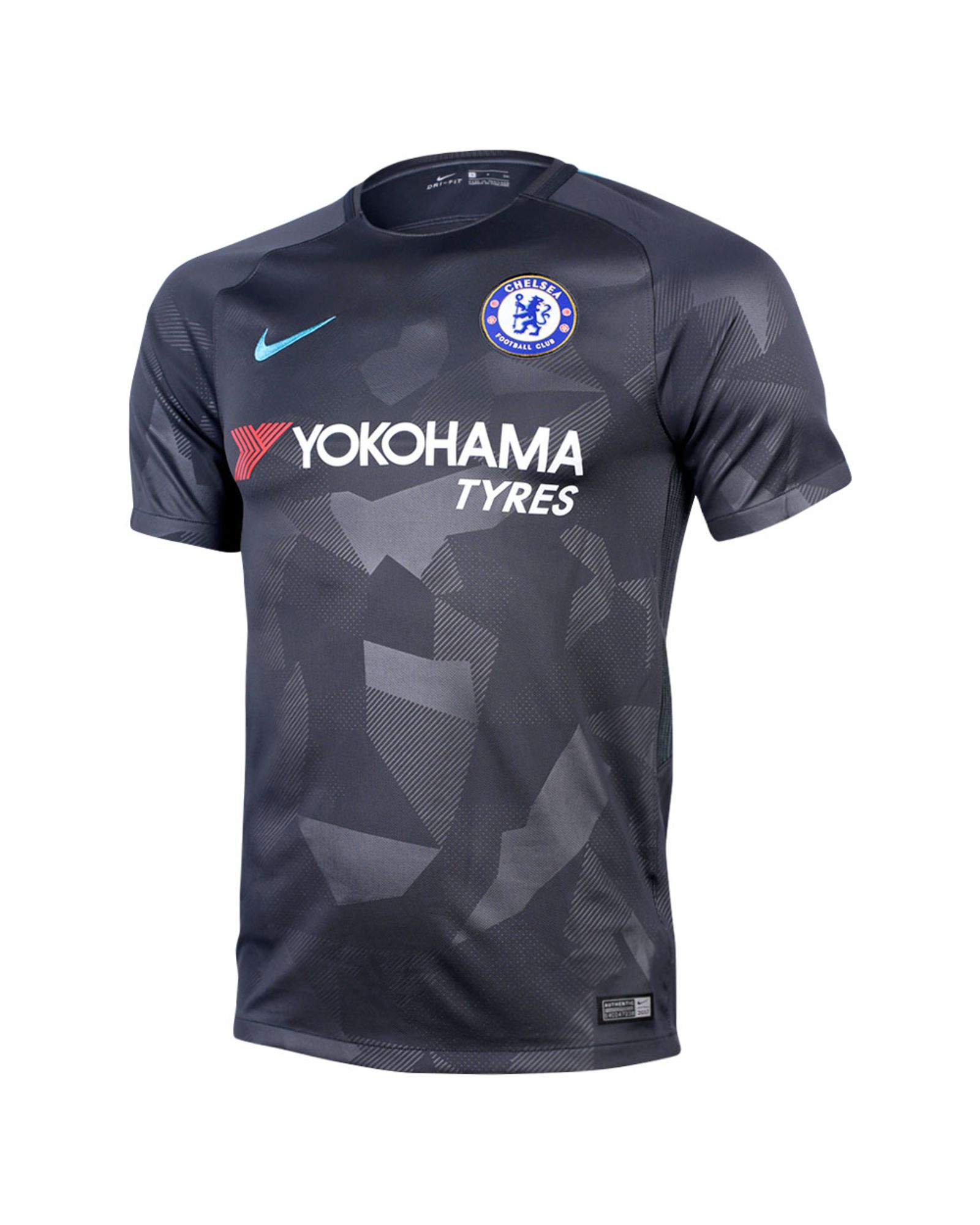 Camiseta 3ª Chelsea FC 2017/2018 Stadium Negro - Fútbol Factory