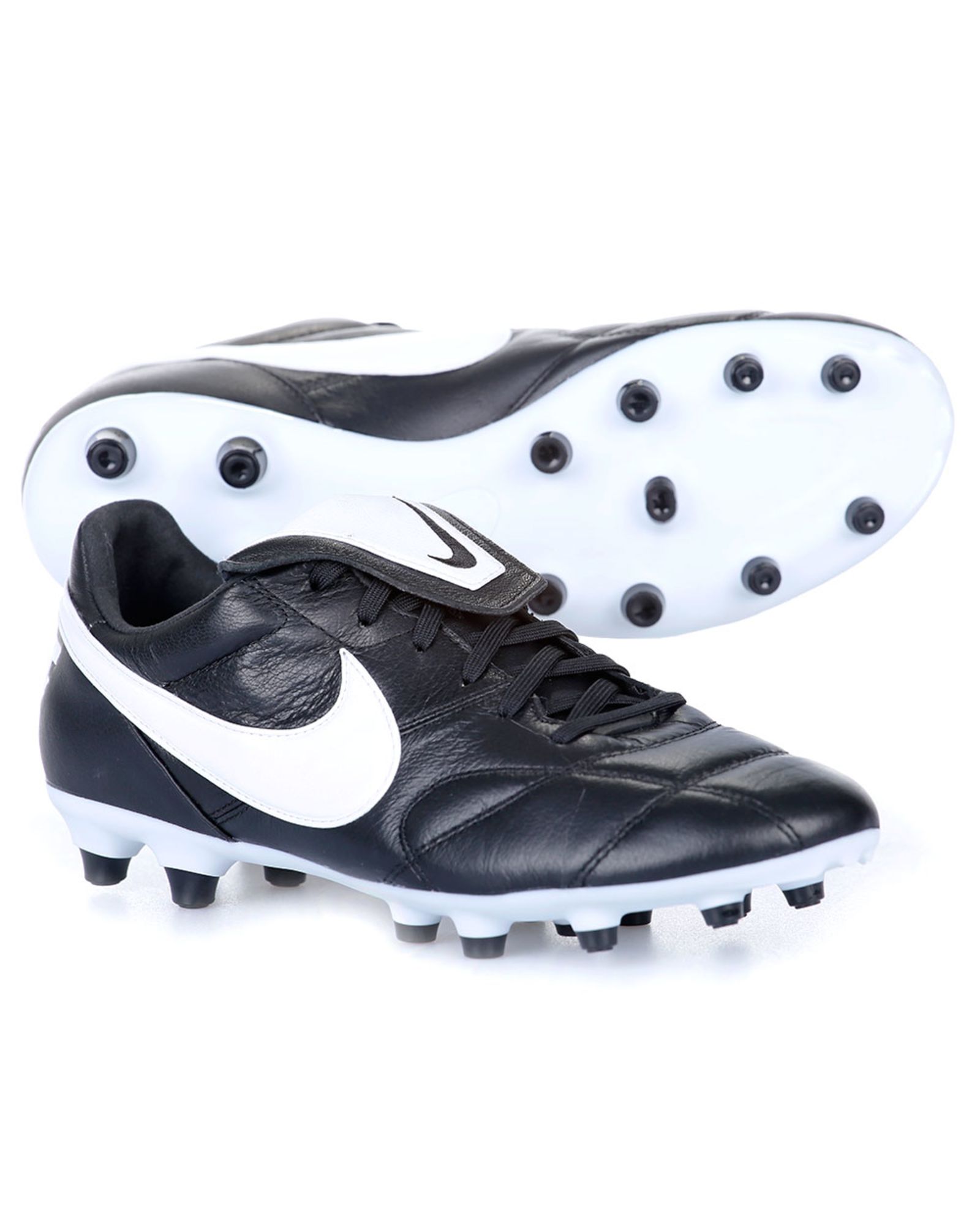 Botas de Fútbol Premier II FG Negro Blanco - Fútbol Factory