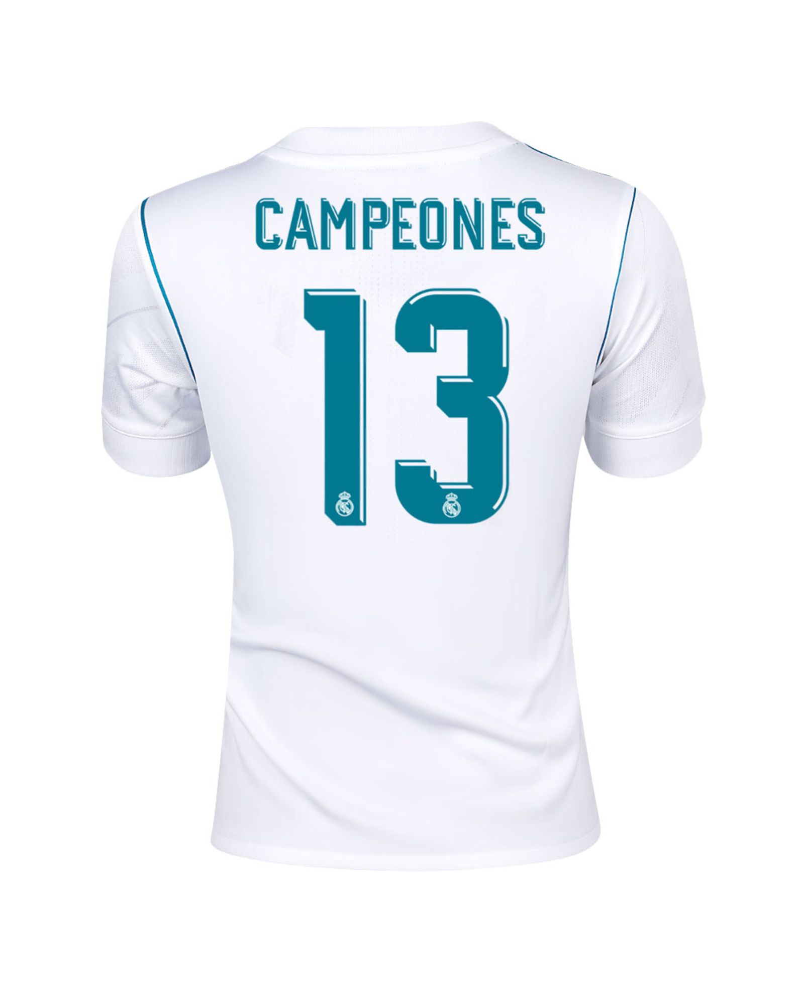 Camiseta 1ª Real Madrid 2017/2018 Campeones Junior - Fútbol Factory