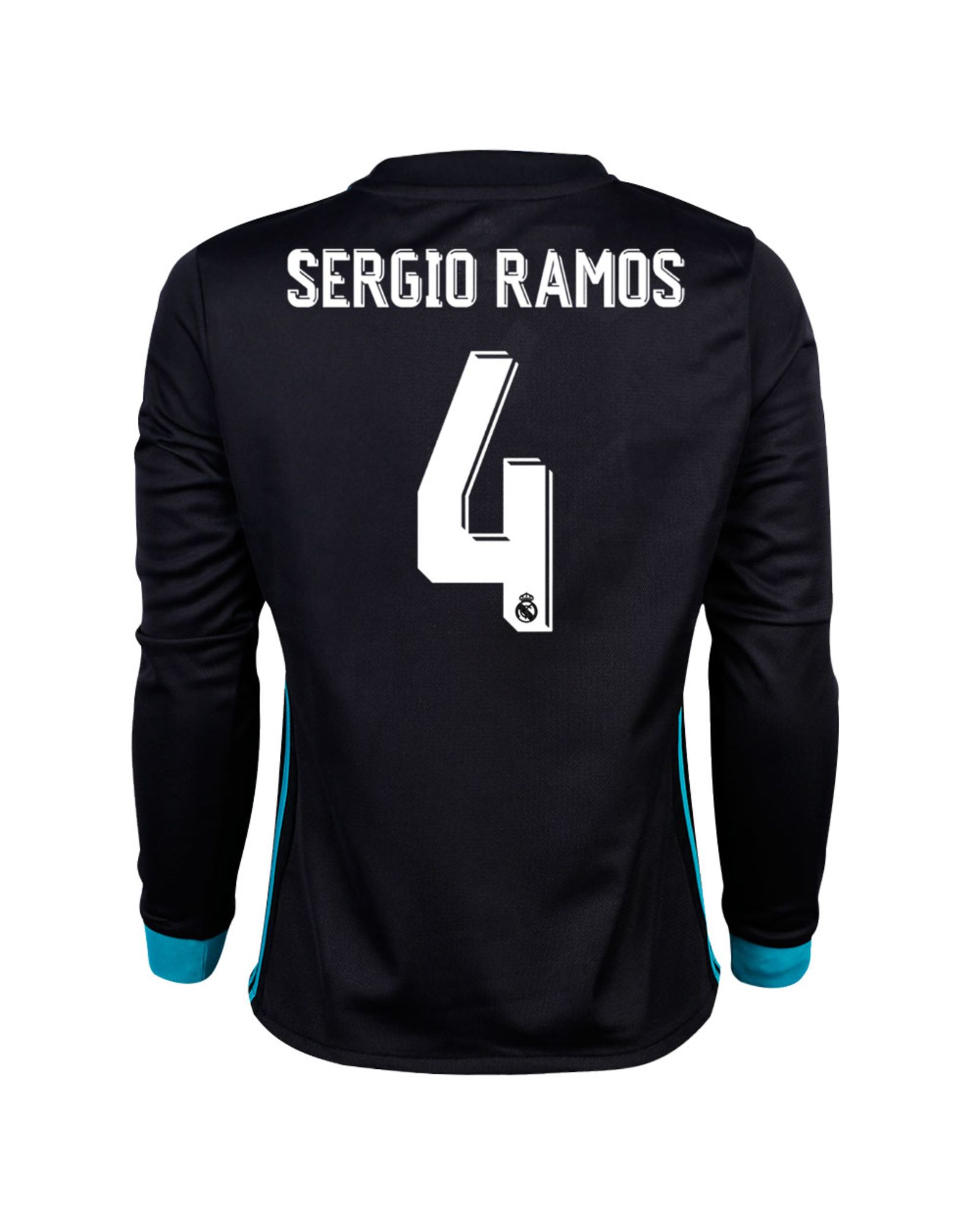 Camiseta 2ª Real Madrid 2017/2018 Sergio Ramos Manga Larga Junior - Fútbol Factory