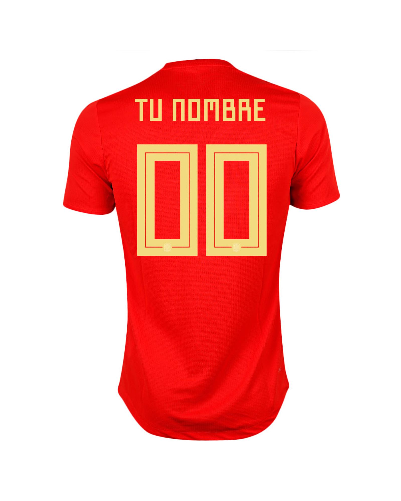 Camiseta 1ª España Mundial 2018 Personalizado Authentic Rojo - Fútbol Factory