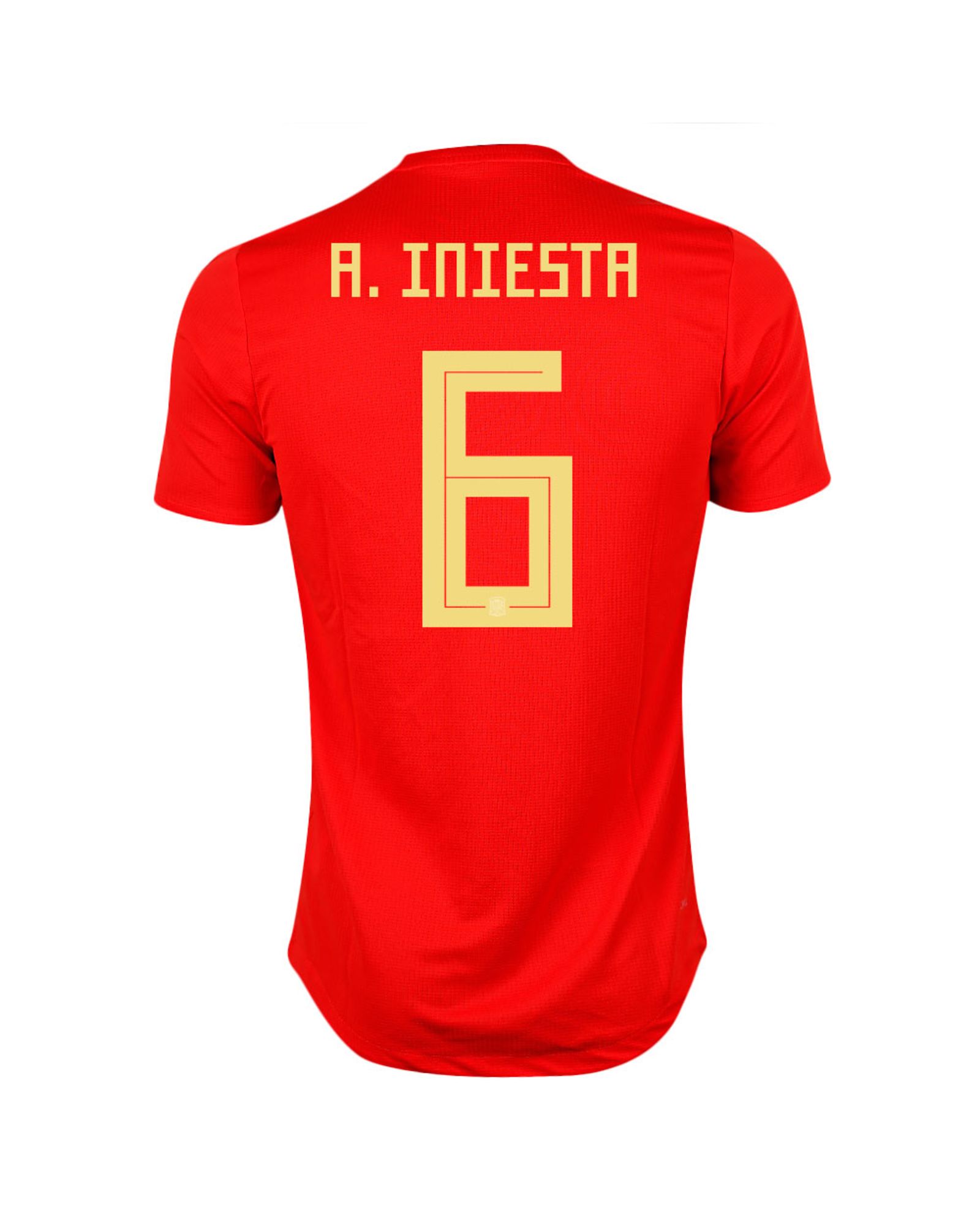 Camiseta 1ª España Mundial 2018 Iniesta Authentic Rojo - Fútbol Factory