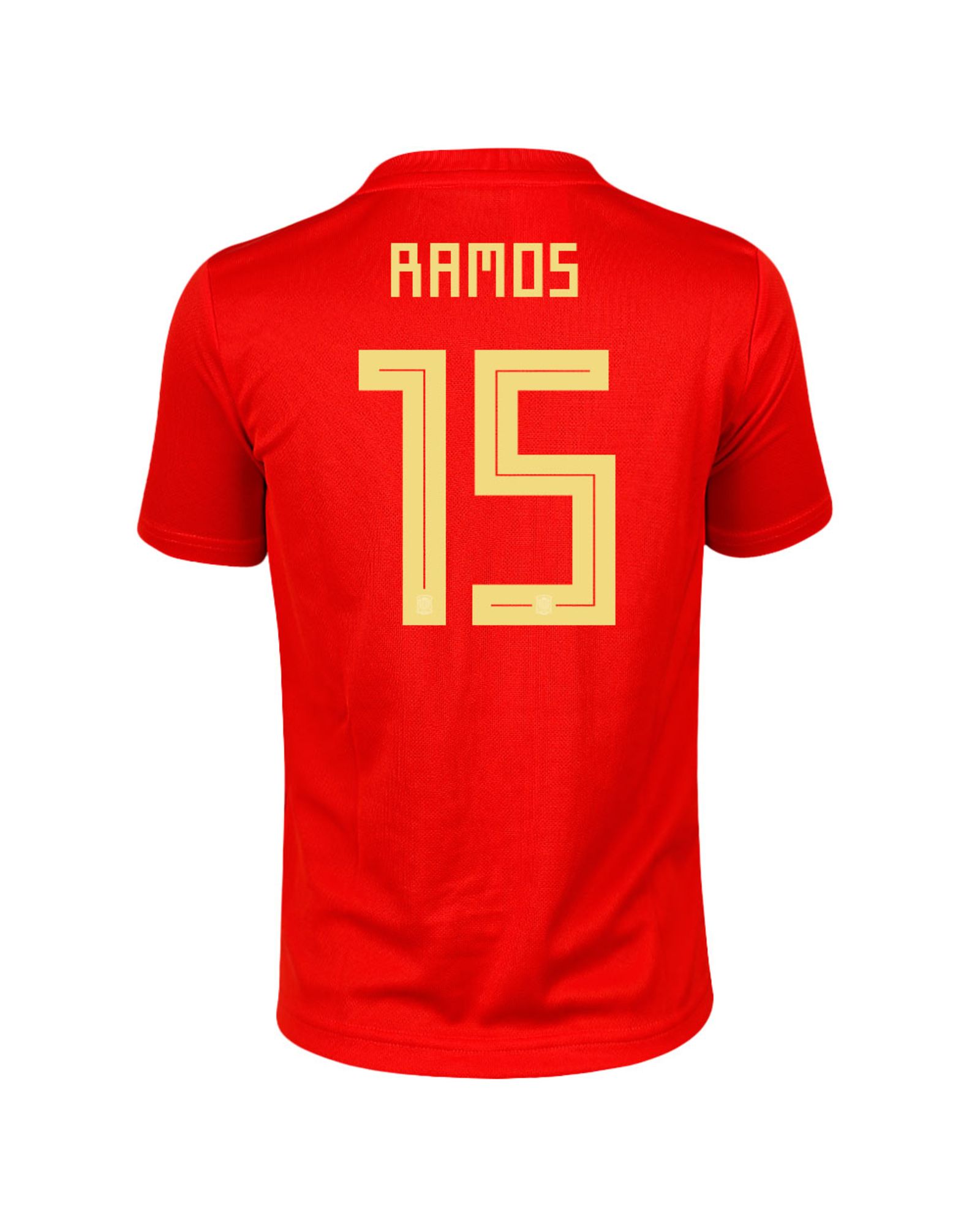 Camiseta 1ª España Mundial 2018 Sergio Ramos Junior Rojo - Fútbol Factory