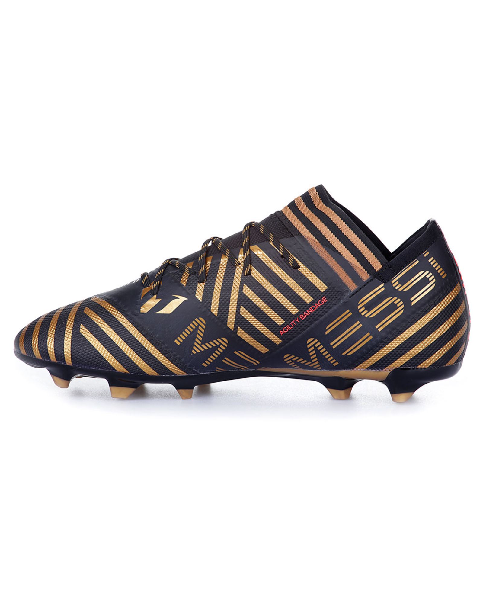 Botas de Fútbol Nemeziz Messi 17.2 FG Negro Rojo - Fútbol Factory