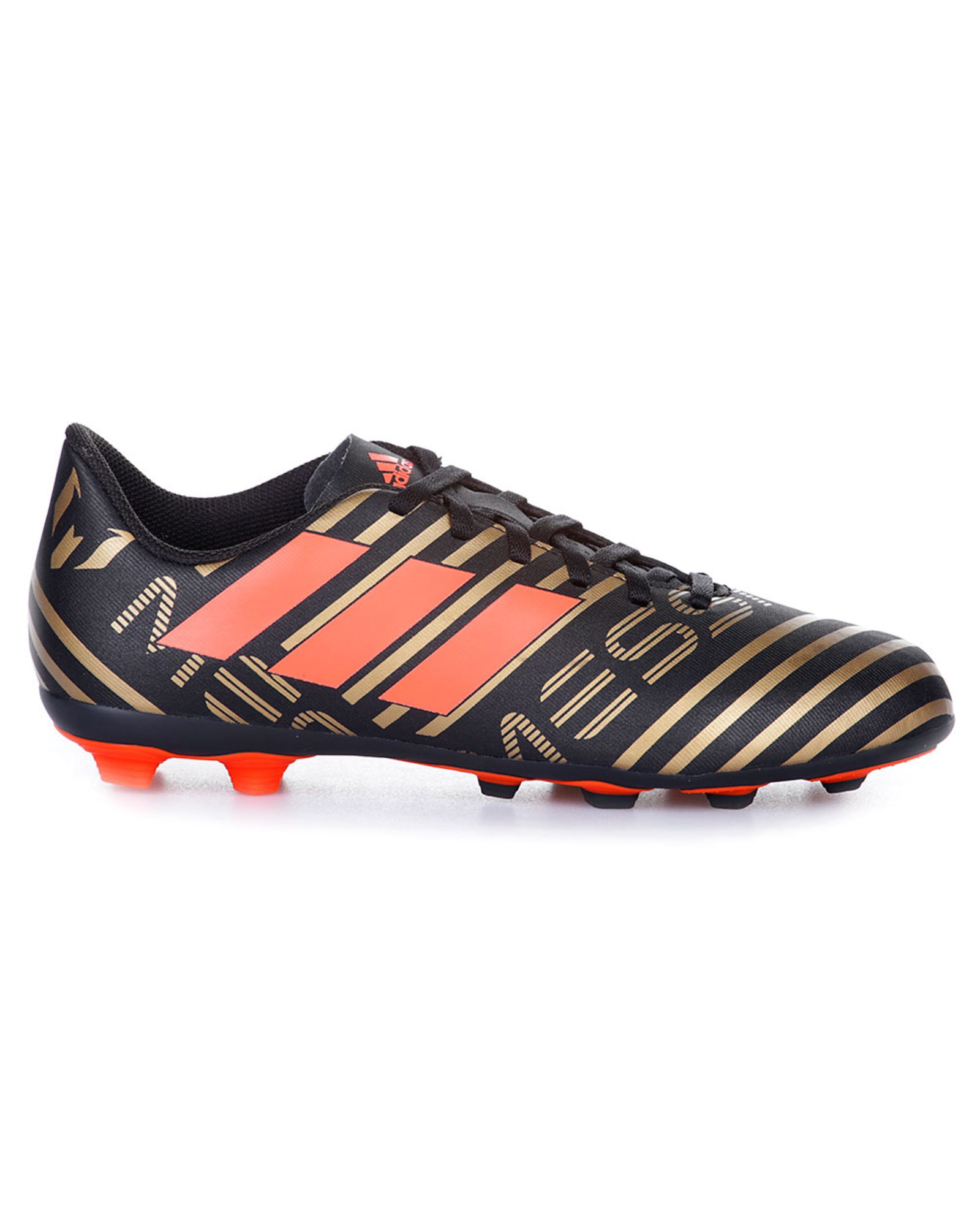 Botas de Fútbol Nemeziz Messi 17.4 FxG Junior Negro Rojo - Fútbol Factory