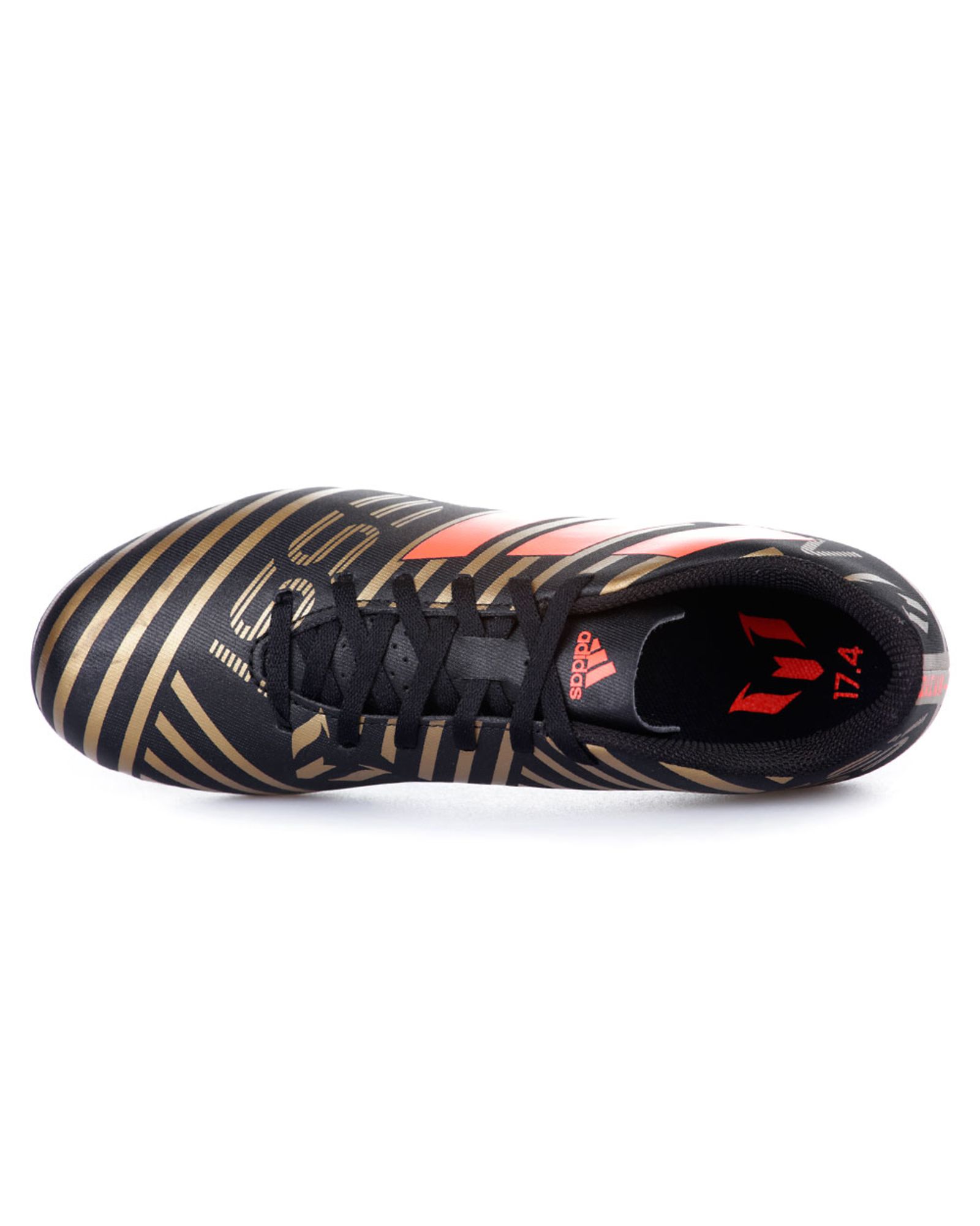 Botas de Fútbol Nemeziz Messi 17.4 FxG Junior Negro Rojo - Fútbol Factory