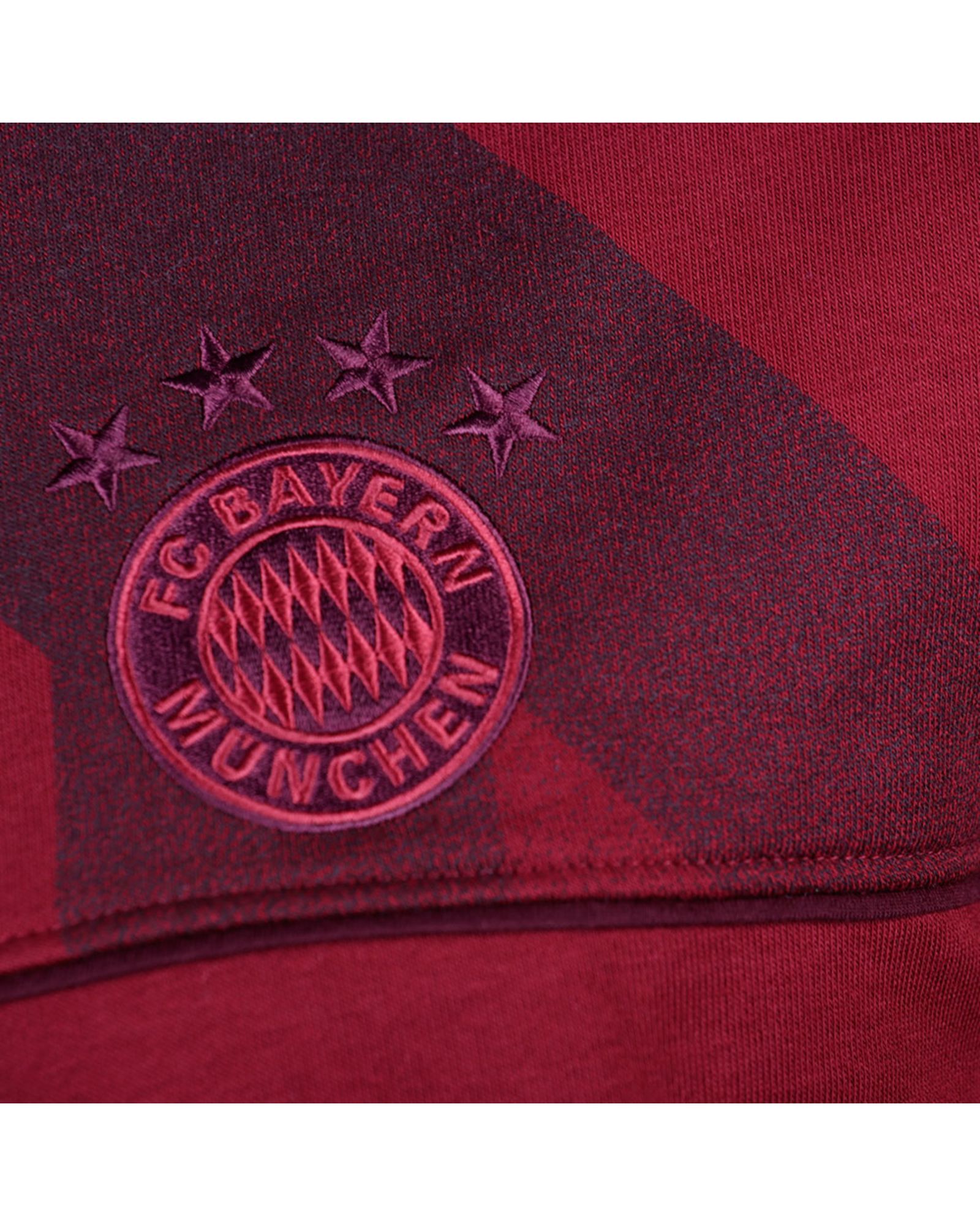 Sudadera de Paseo Bayern Munich 2017/2018 Granate - Fútbol Factory