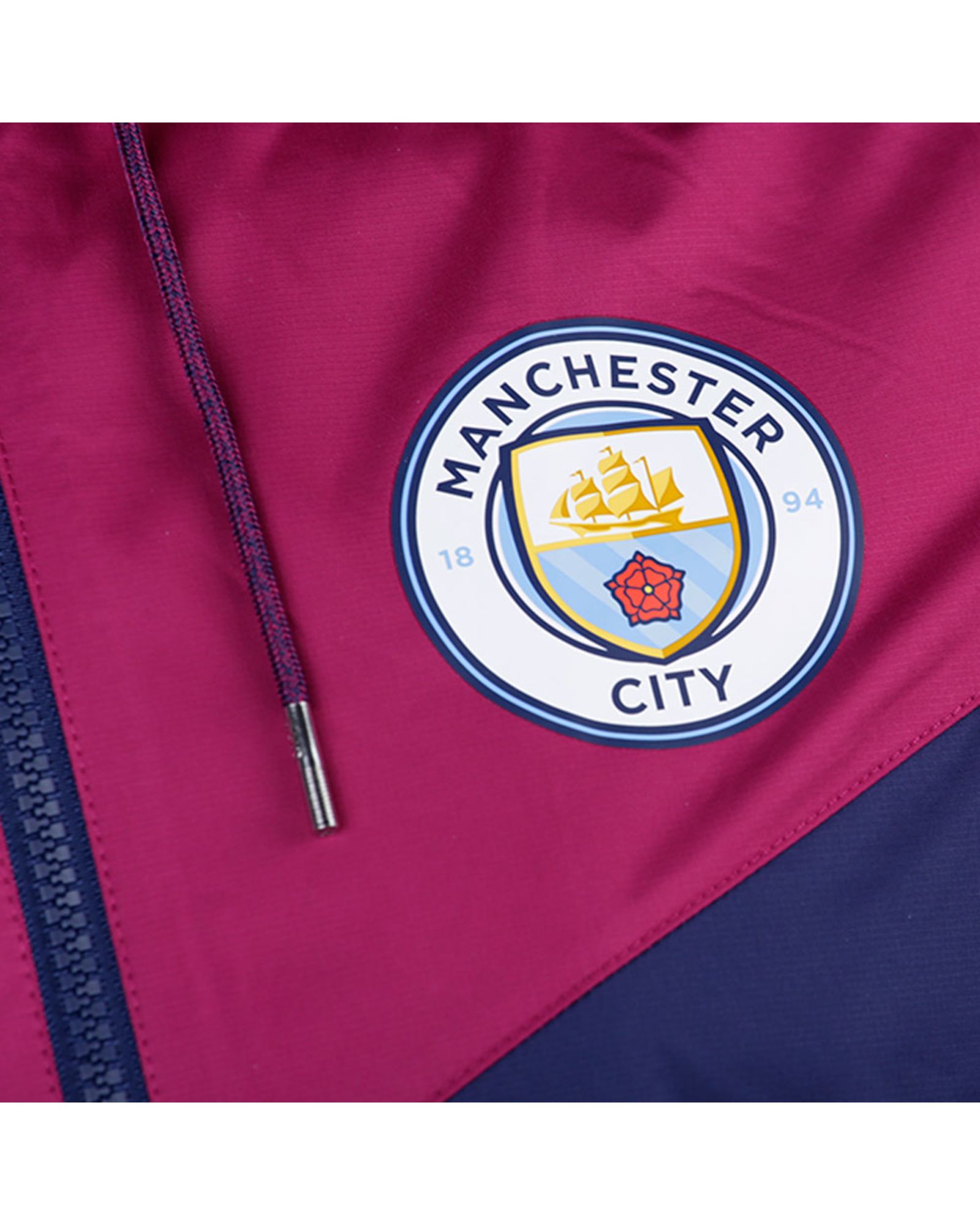 Cortavientos de Paseo Manchester City 2017/2018 Morado - Fútbol Factory