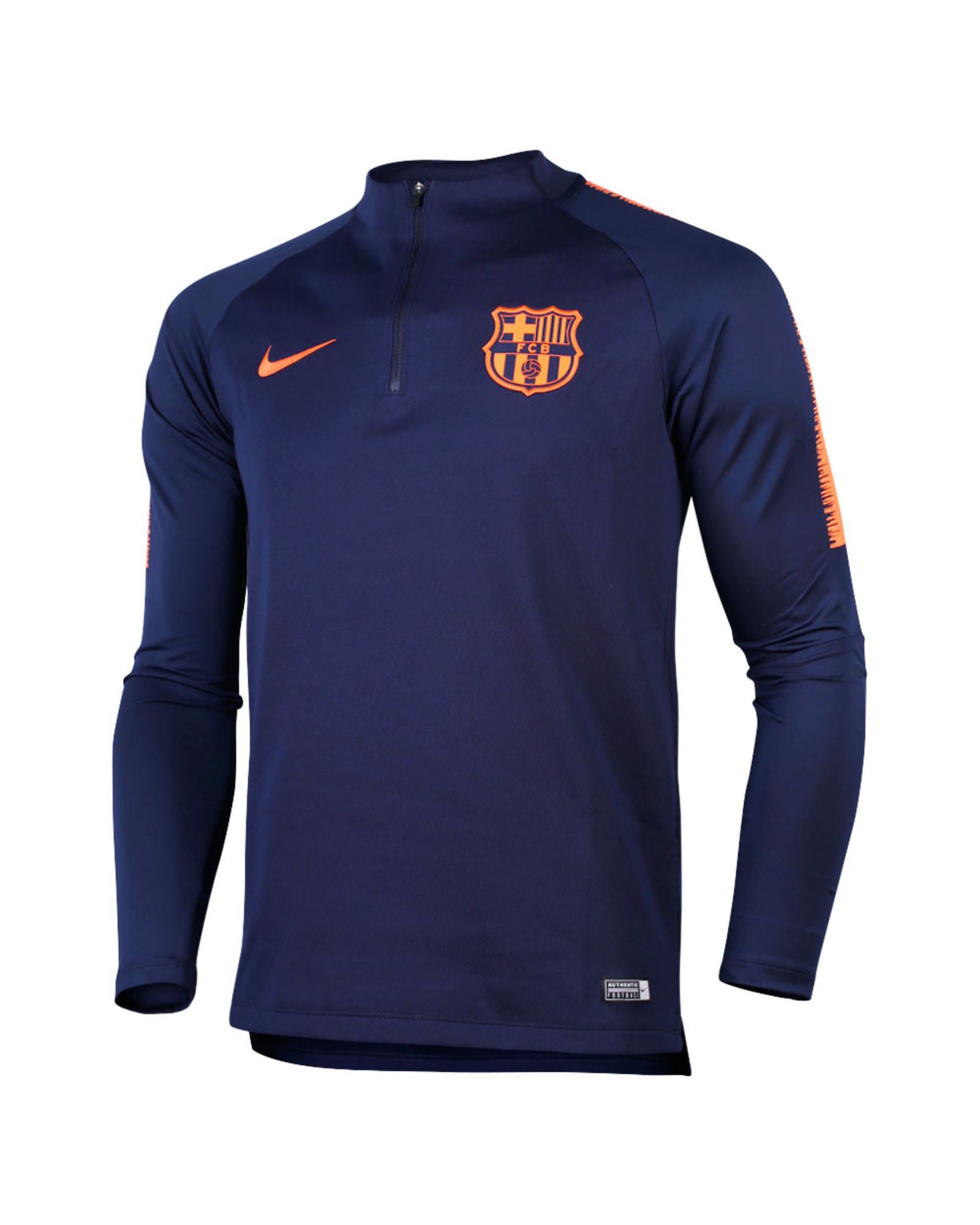 Sudadera de Training FC Barcelona Dry Squad Drill 1/4 2017/2018 Azul - Fútbol Factory