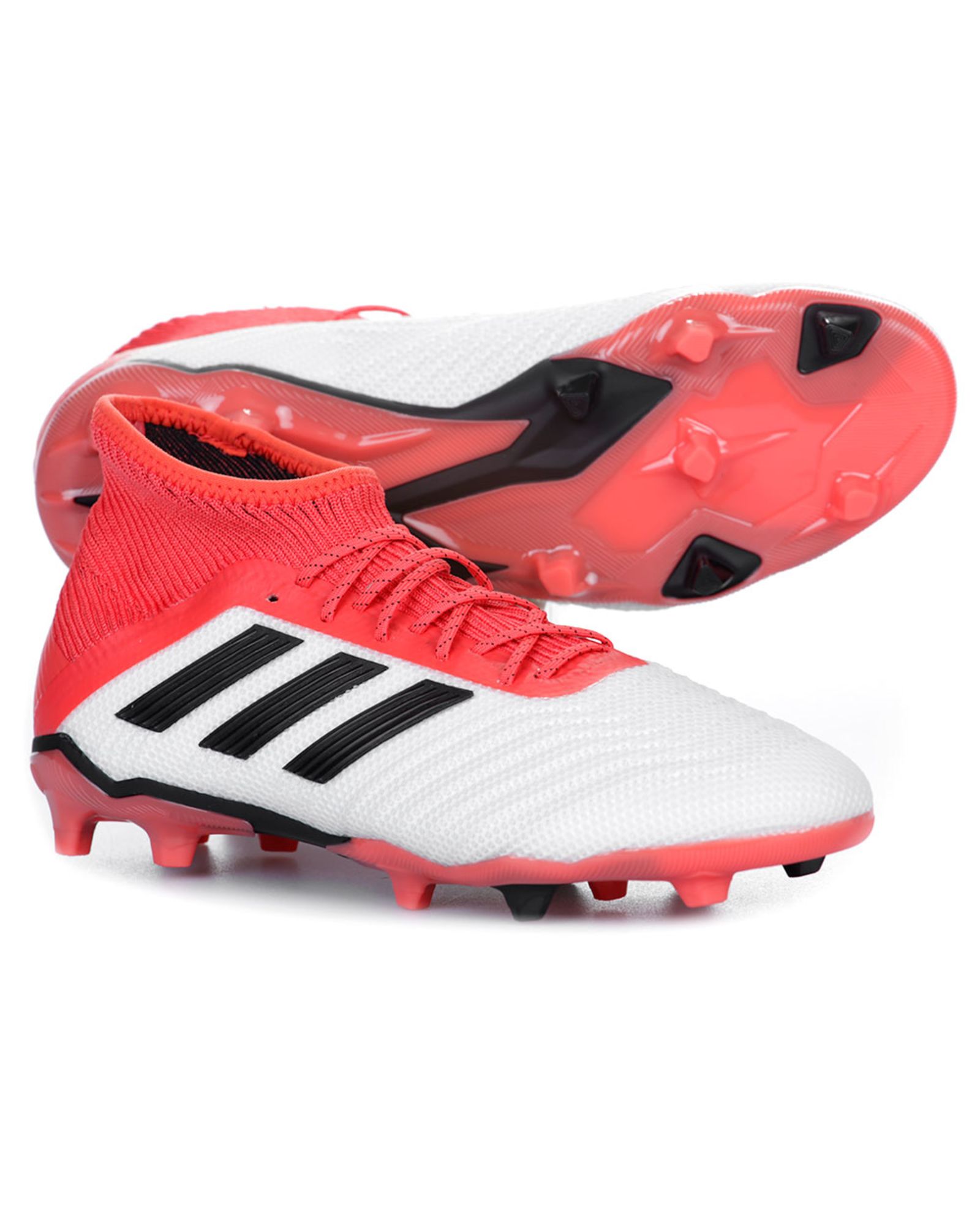 Botas de Fútbol Predator 18.1 FG Junior Blanco Rojo - Fútbol Factory