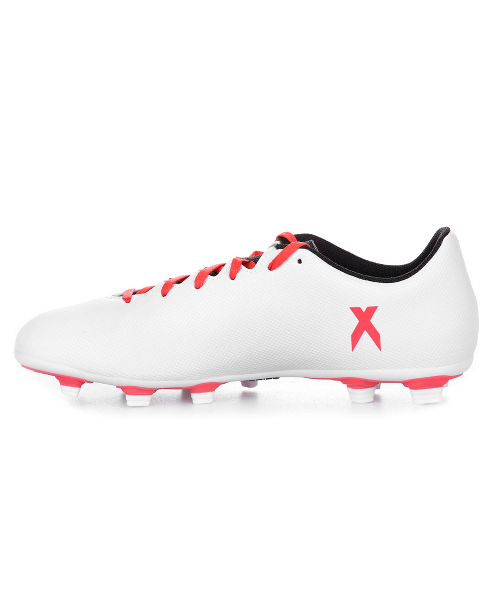 Botas de Fútbol X 17.4 FxG Blanco Rojo - Fútbol Factory