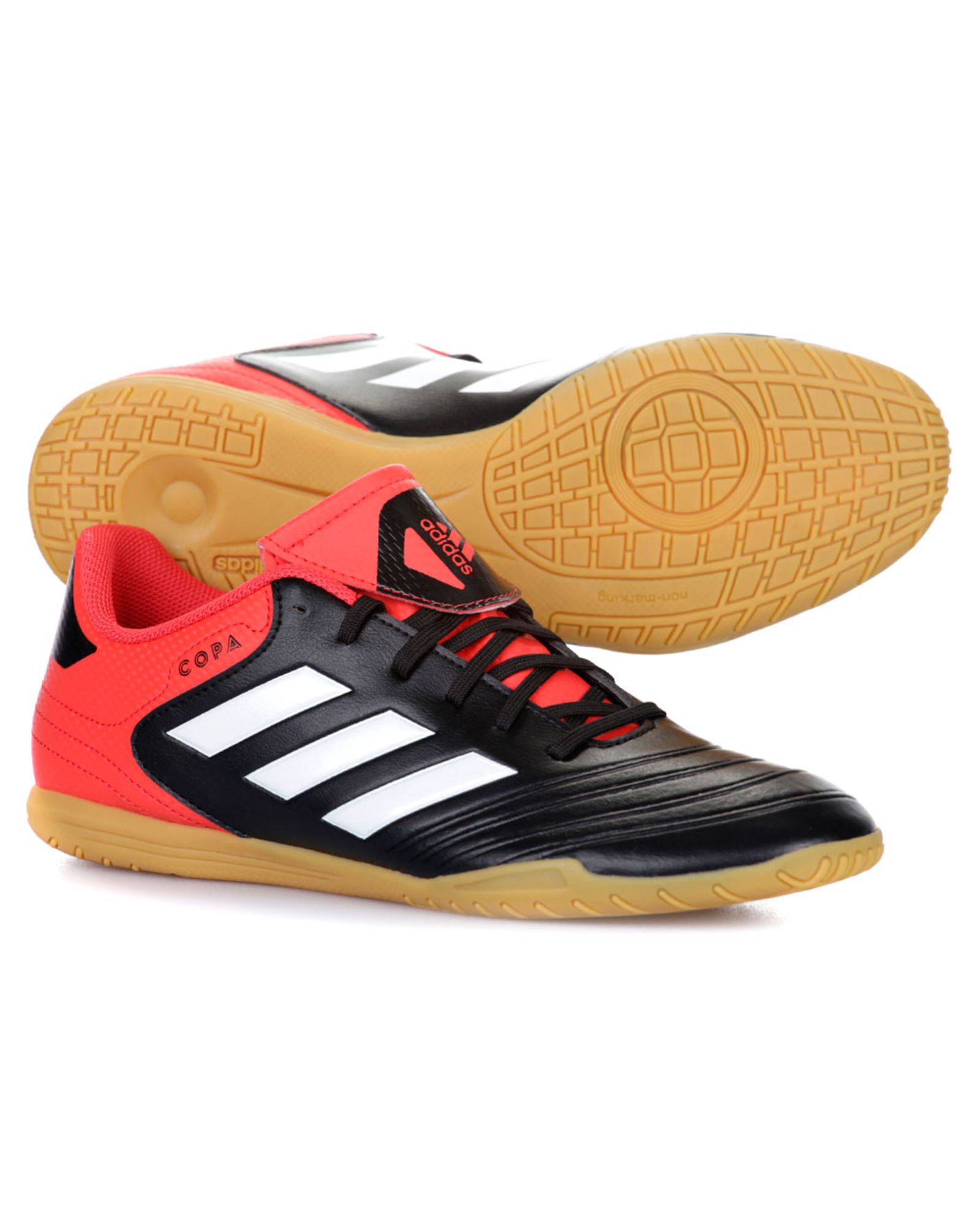 Zapatillas de Fútbol Sala Copa Tango 18.4 IN Negro Rojo - Fútbol Factory