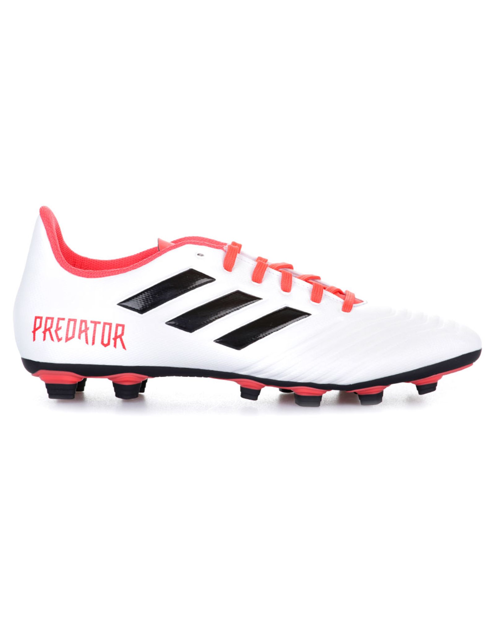 Botas de Fútbol Predator 18.4 FxG Blanco Rojo - Fútbol Factory