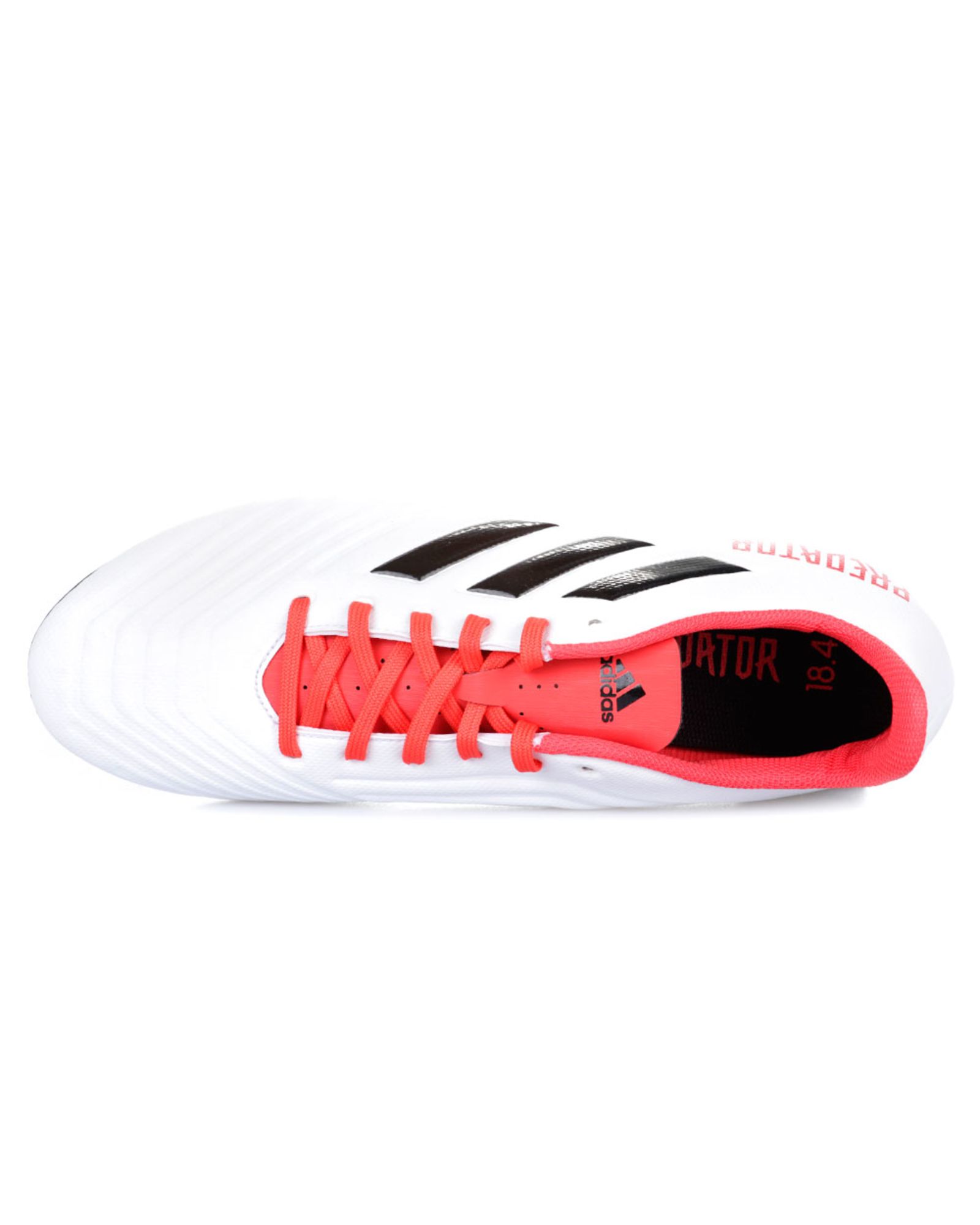 Botas de Fútbol Predator 18.4 FxG Blanco Rojo - Fútbol Factory