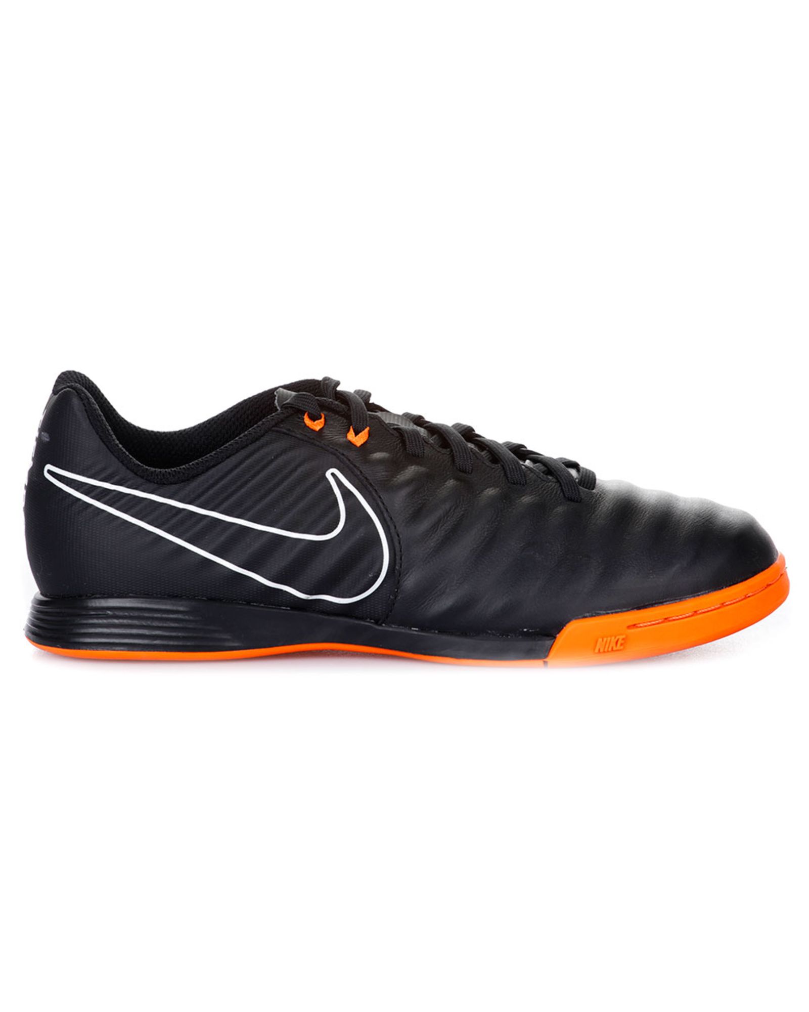 marea Cerveza Desfiladero Botas de Fútbol Tiempo LegendX VII Academy IC Junior Negro Naranja