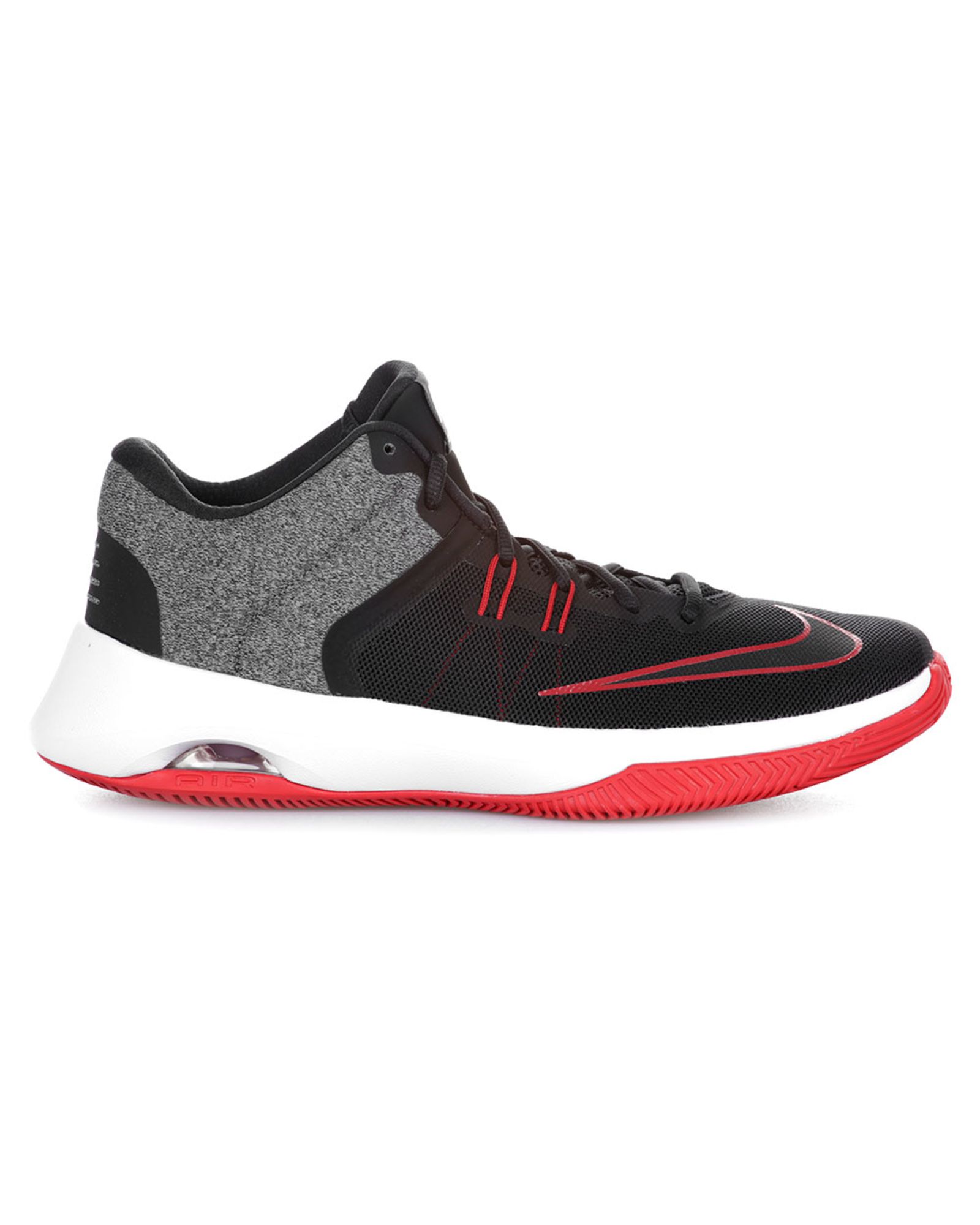 Zapatillas de Baloncesto Air Versatile Negro Rojo - Fútbol Factory