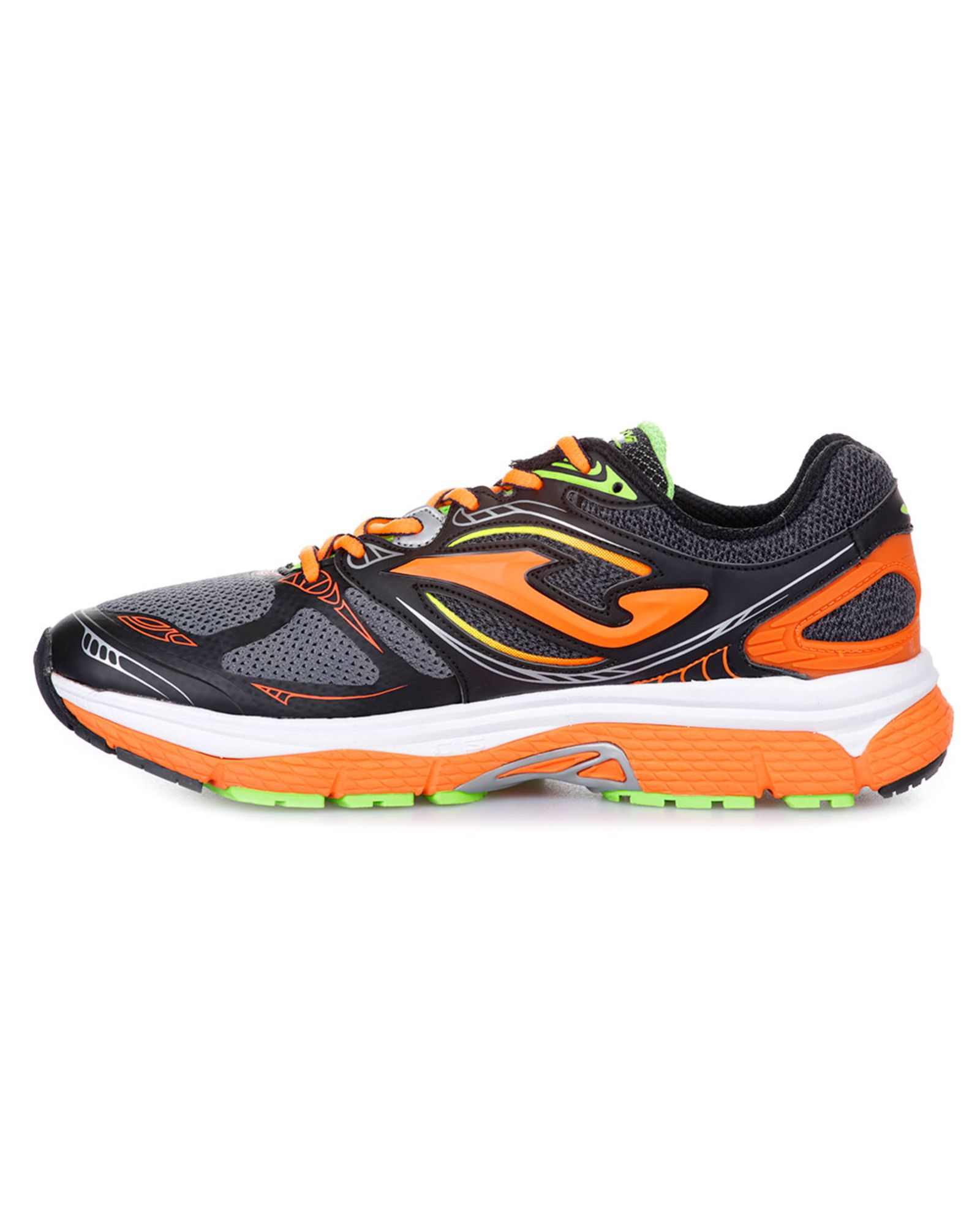 Zapatillas de Running Hispalis Negro Naranja - Fútbol Factory