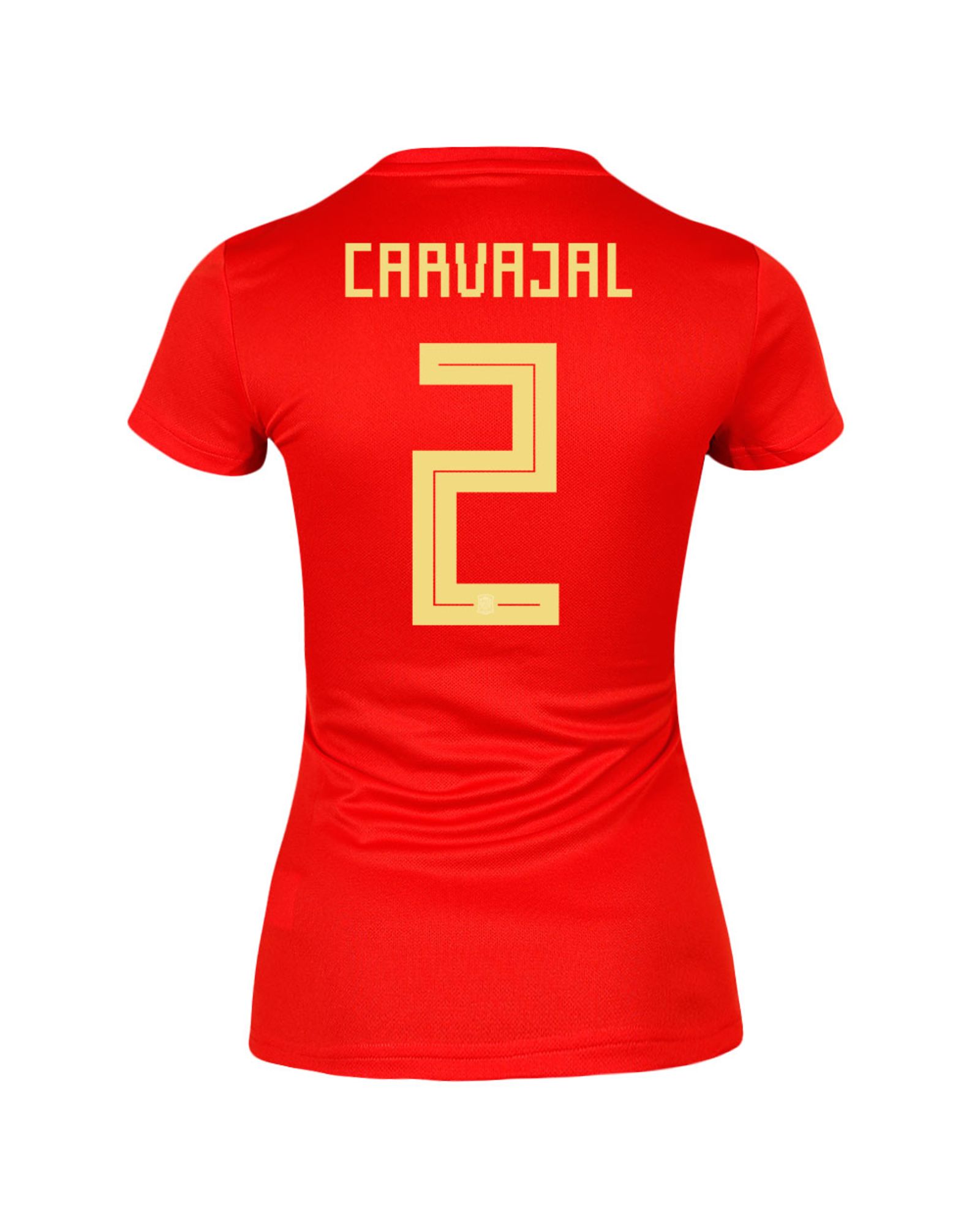 Camiseta 1ª España Mundial 2018 Carvajal Mujer Rojo - Fútbol Factory