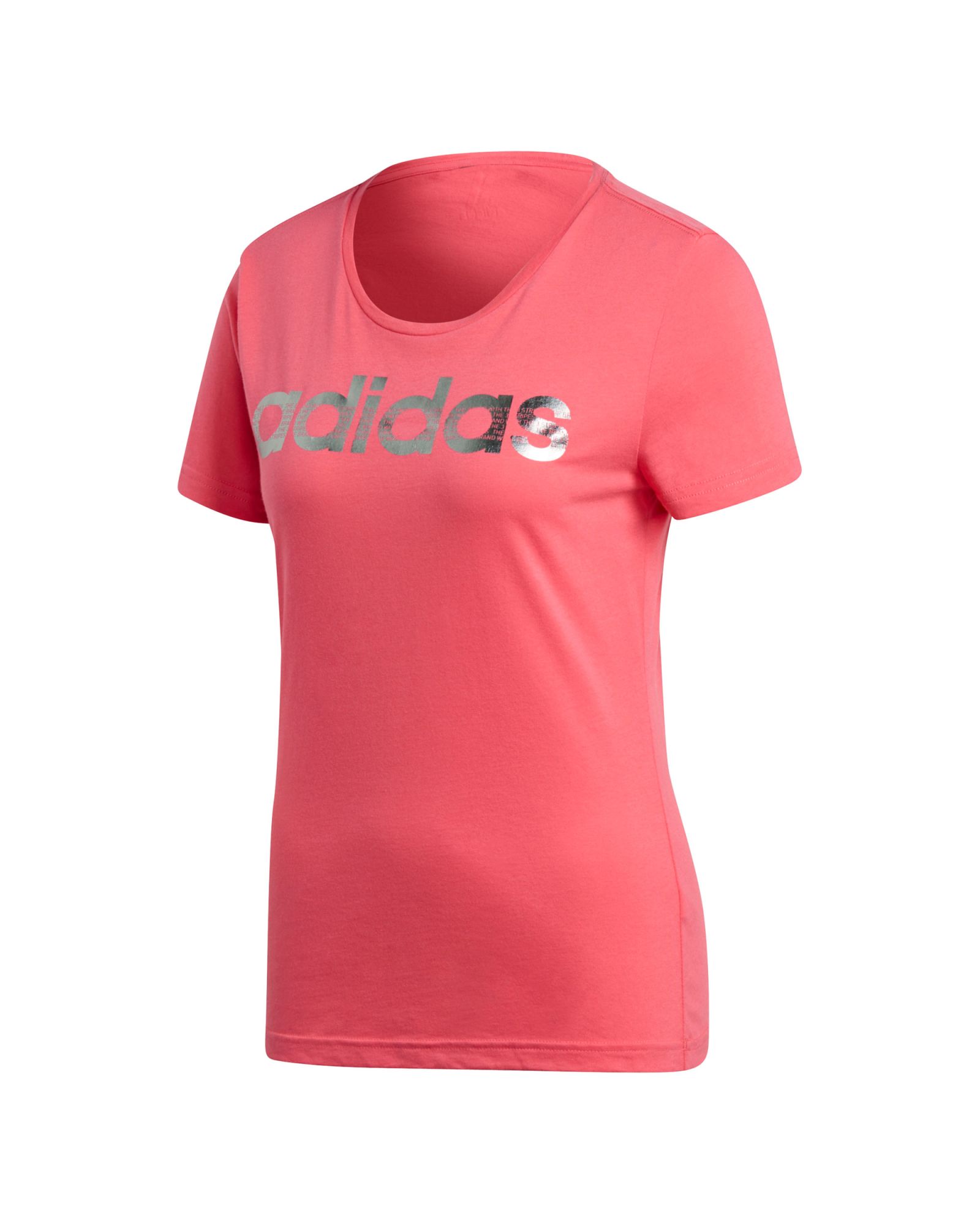 Camiseta de Paseo Foil Logo Mujer Rosa - Fútbol Factory