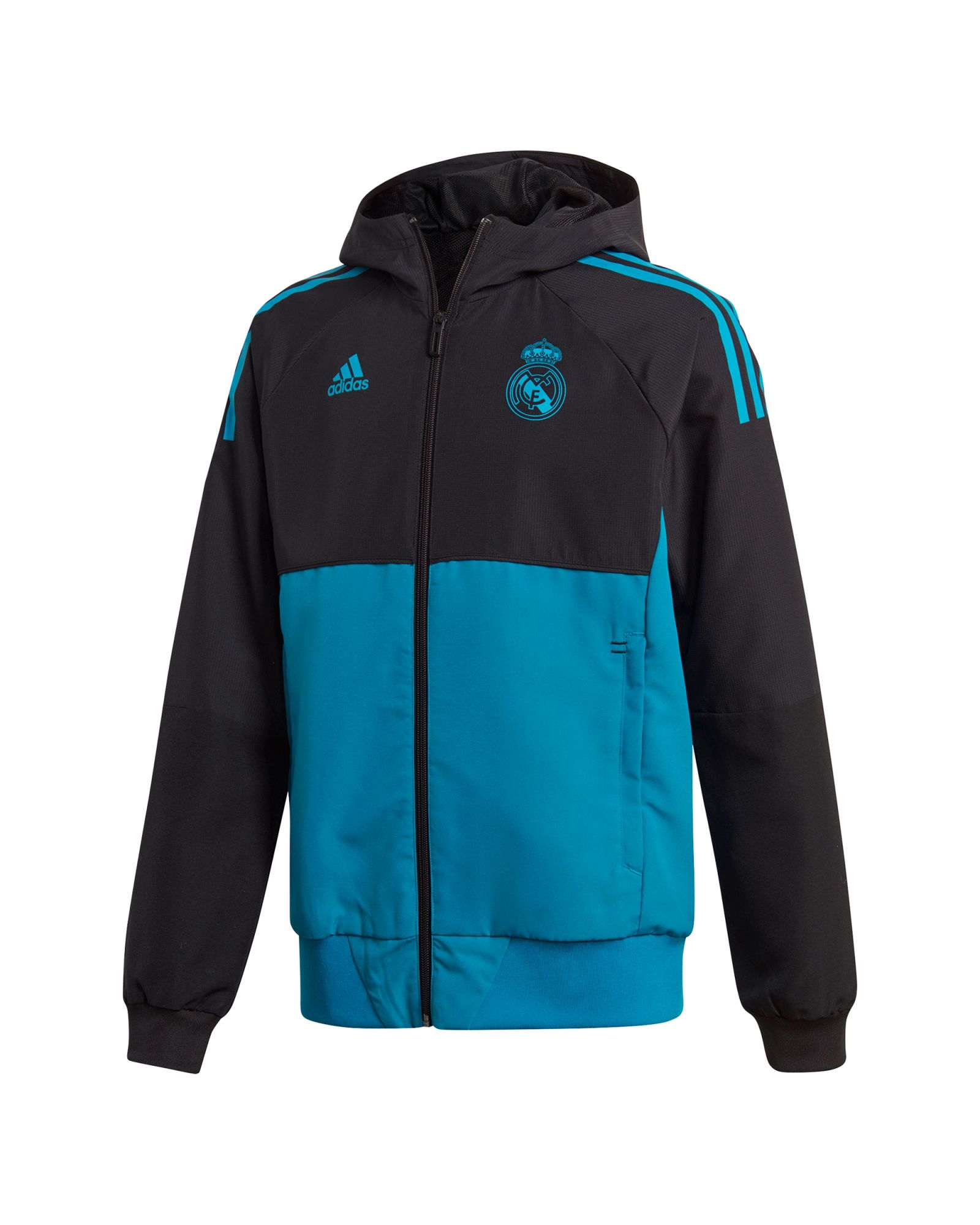 Chaqueta Pre-Match Real Madrid 2017/2018 Junior Azul Negro - Fútbol Factory