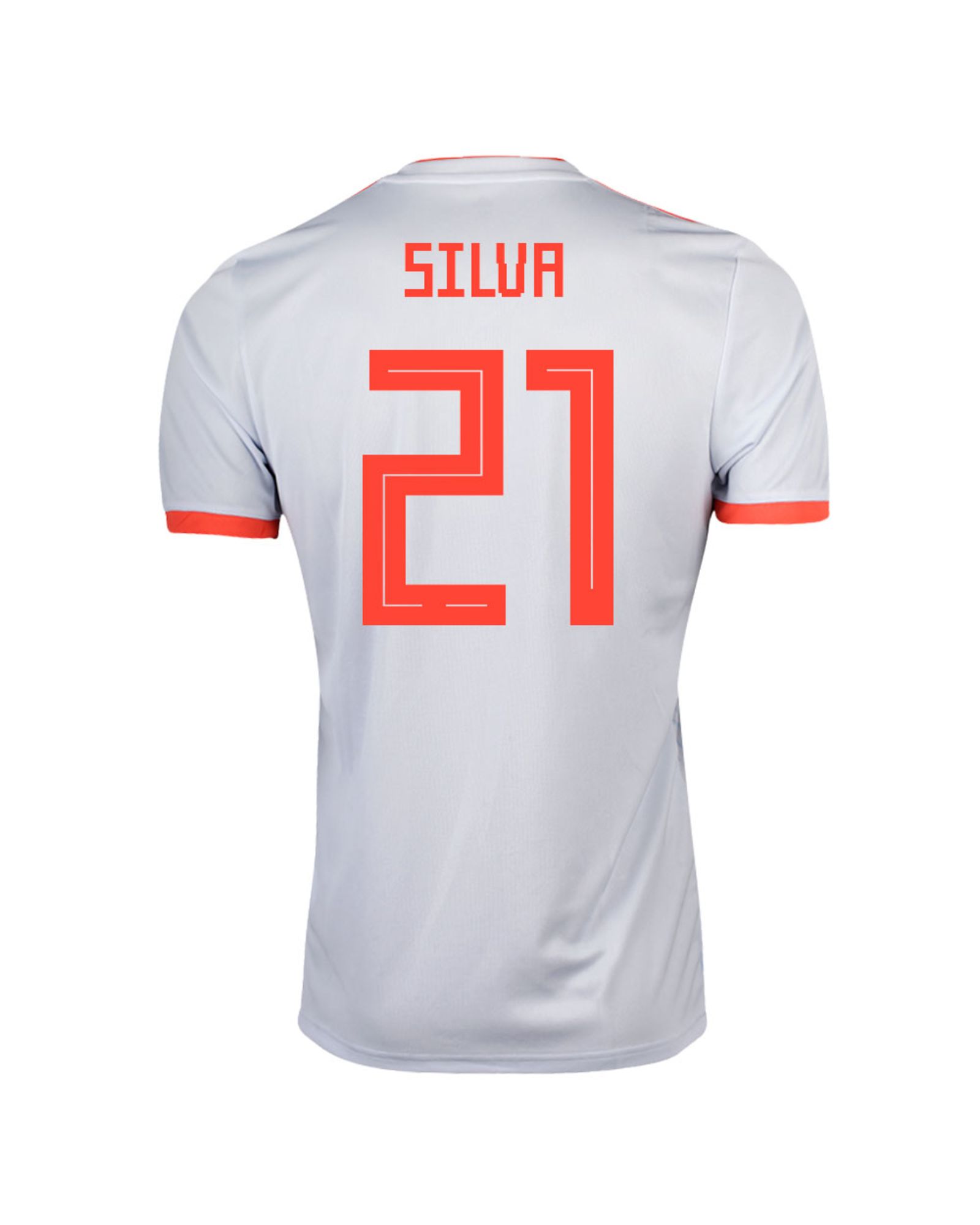 Camiseta 2ª España Mundial 2018 Silva Azul - Fútbol Factory