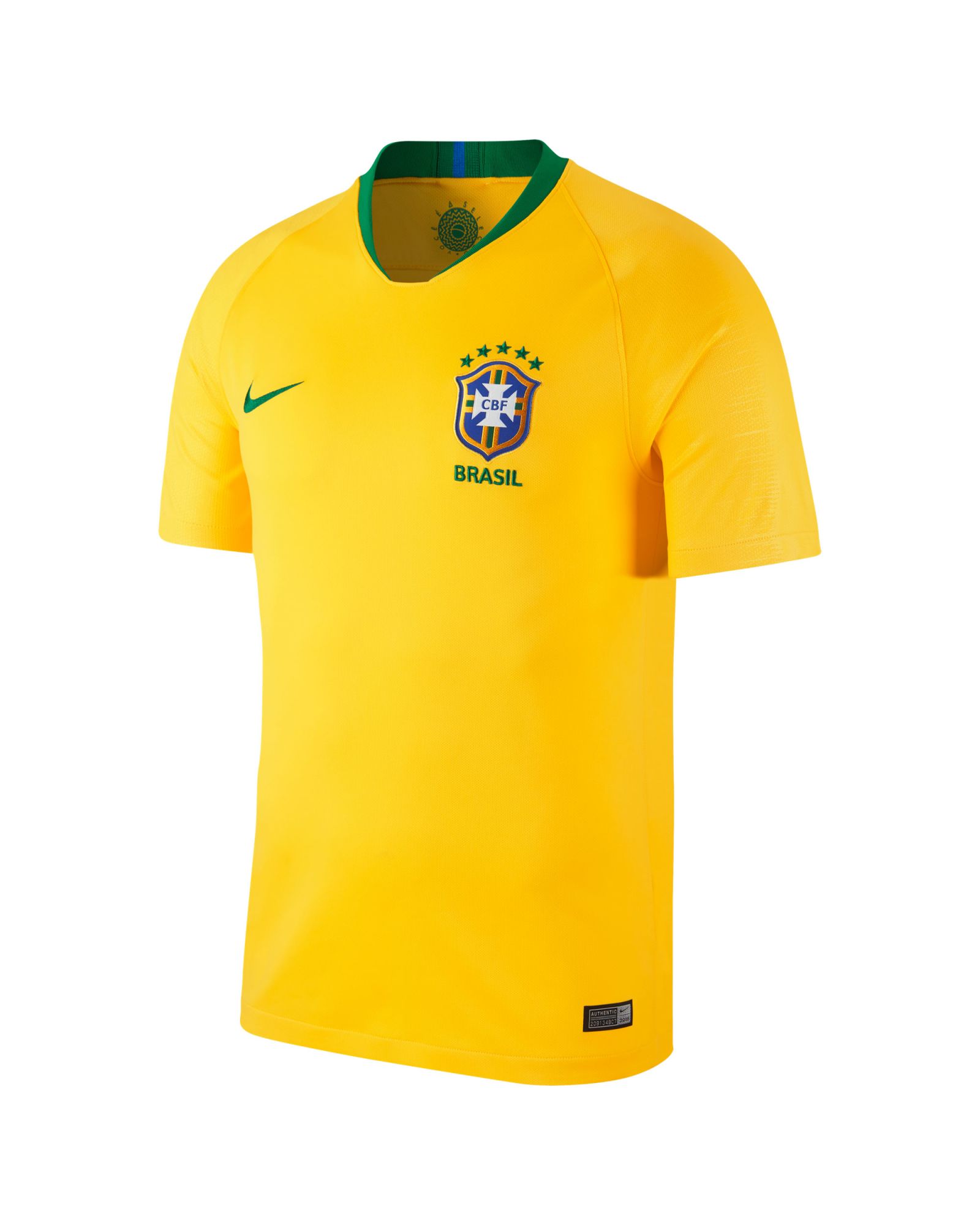 Camiseta 1ª Brasil Mundial 2018 Amarillo - Fútbol Factory