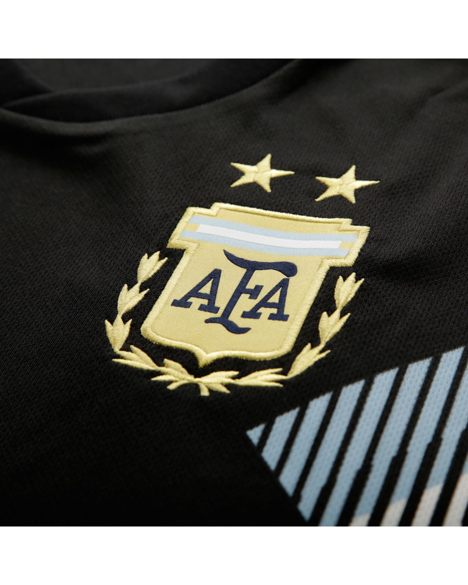 Camiseta 2ª Argentina Mundial 2018 Negro - Fútbol Factory