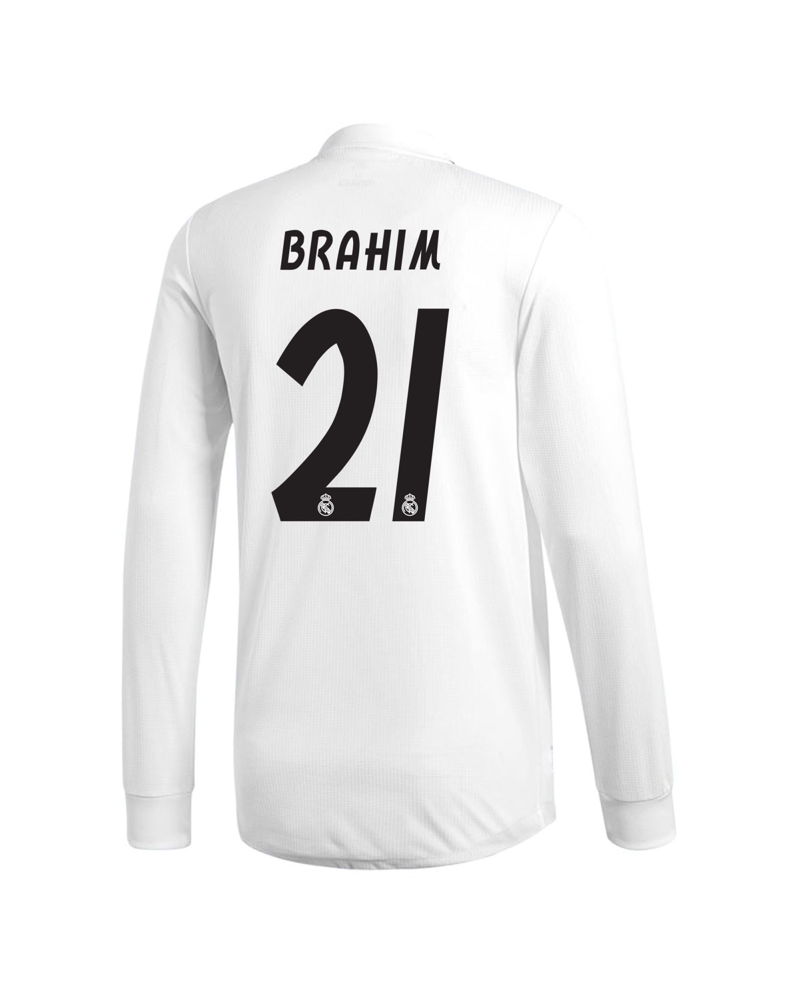 Camiseta 1ª Real Madrid 2018/2019 Brahim Manga Larga Junior - Fútbol Factory