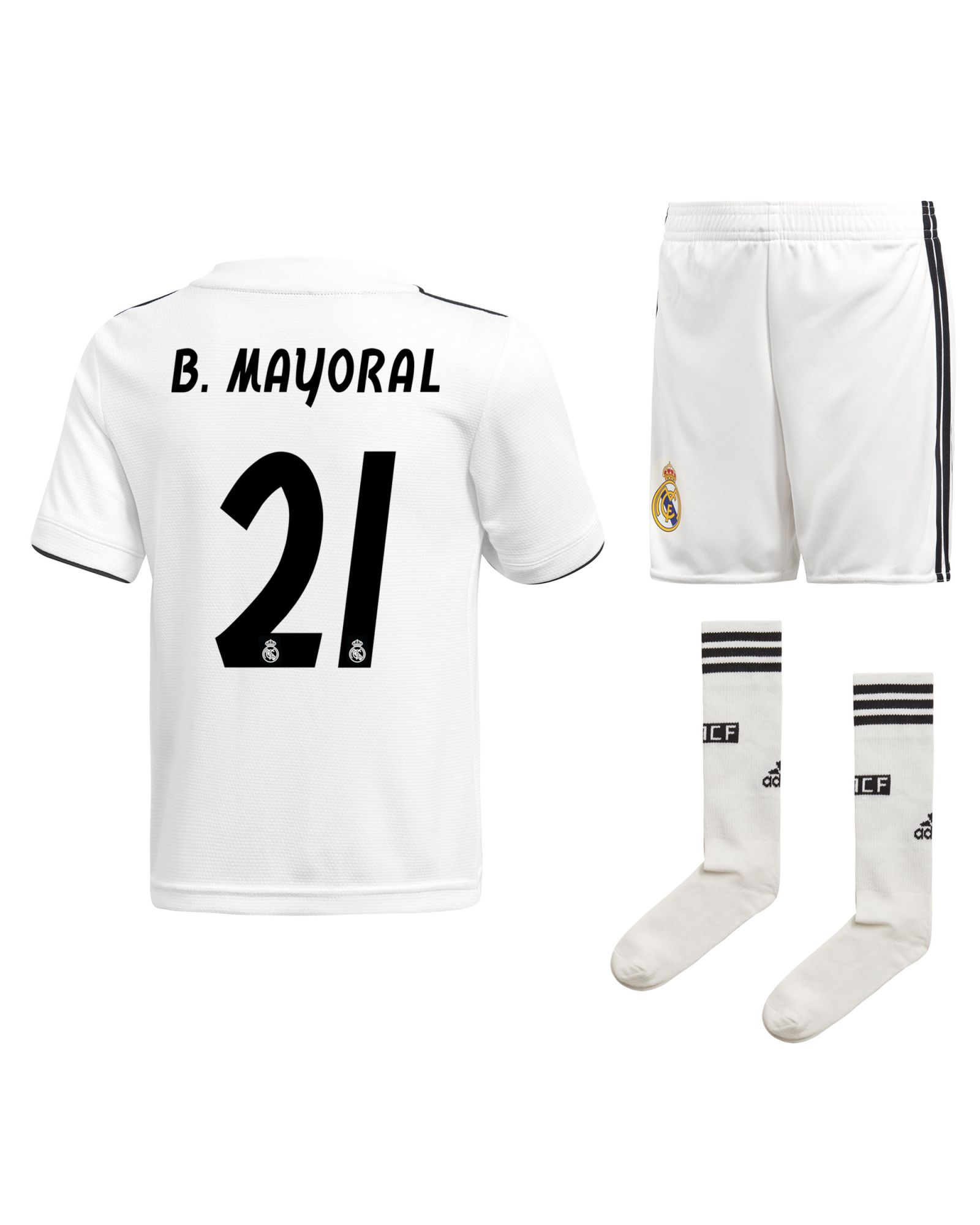 Conjunto 1ª Real Madrid 2018/2019 B. Infantil