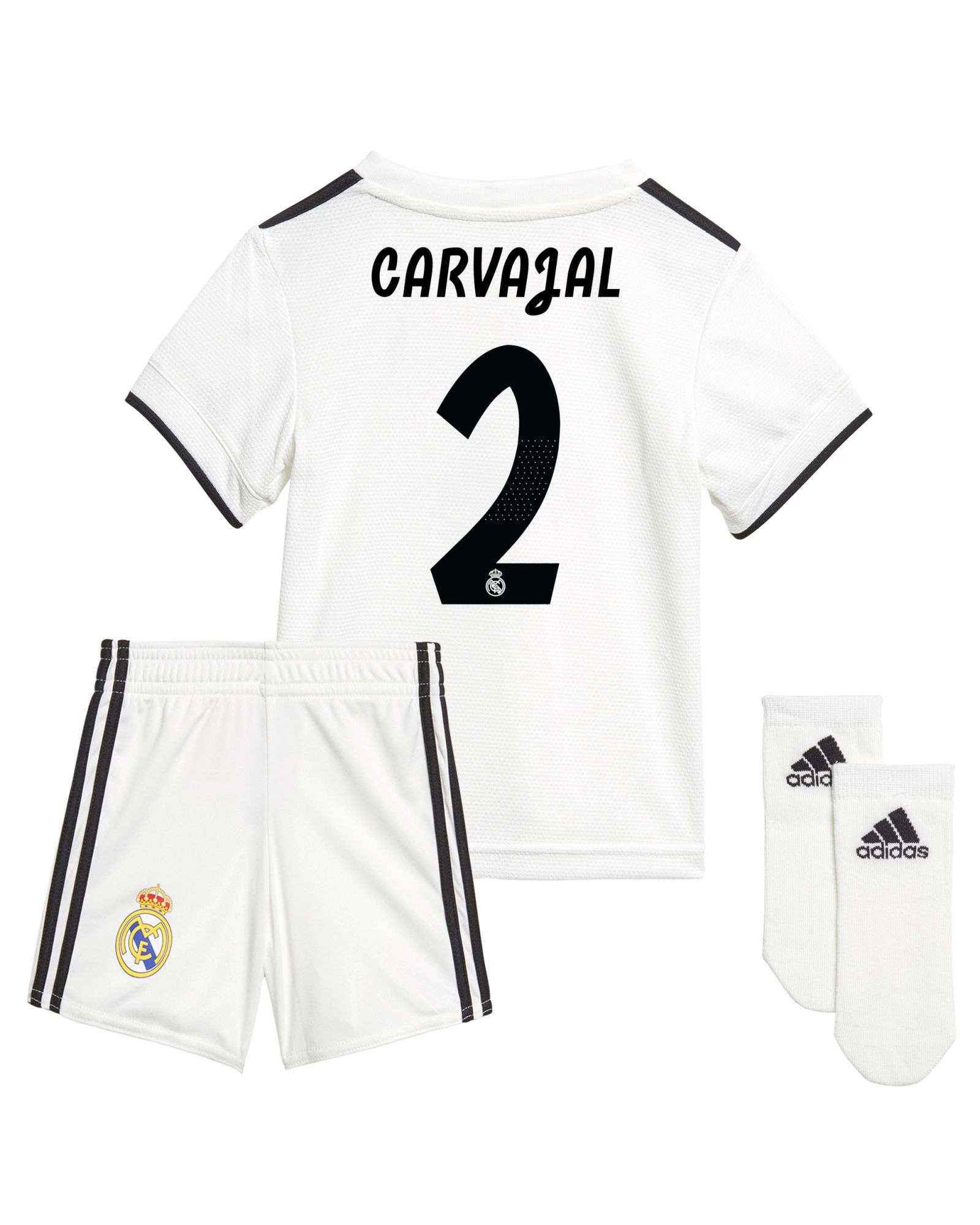 Conjunto 1ª Real Madrid 2018/2019 Carvajal Bebé - Fútbol Factory