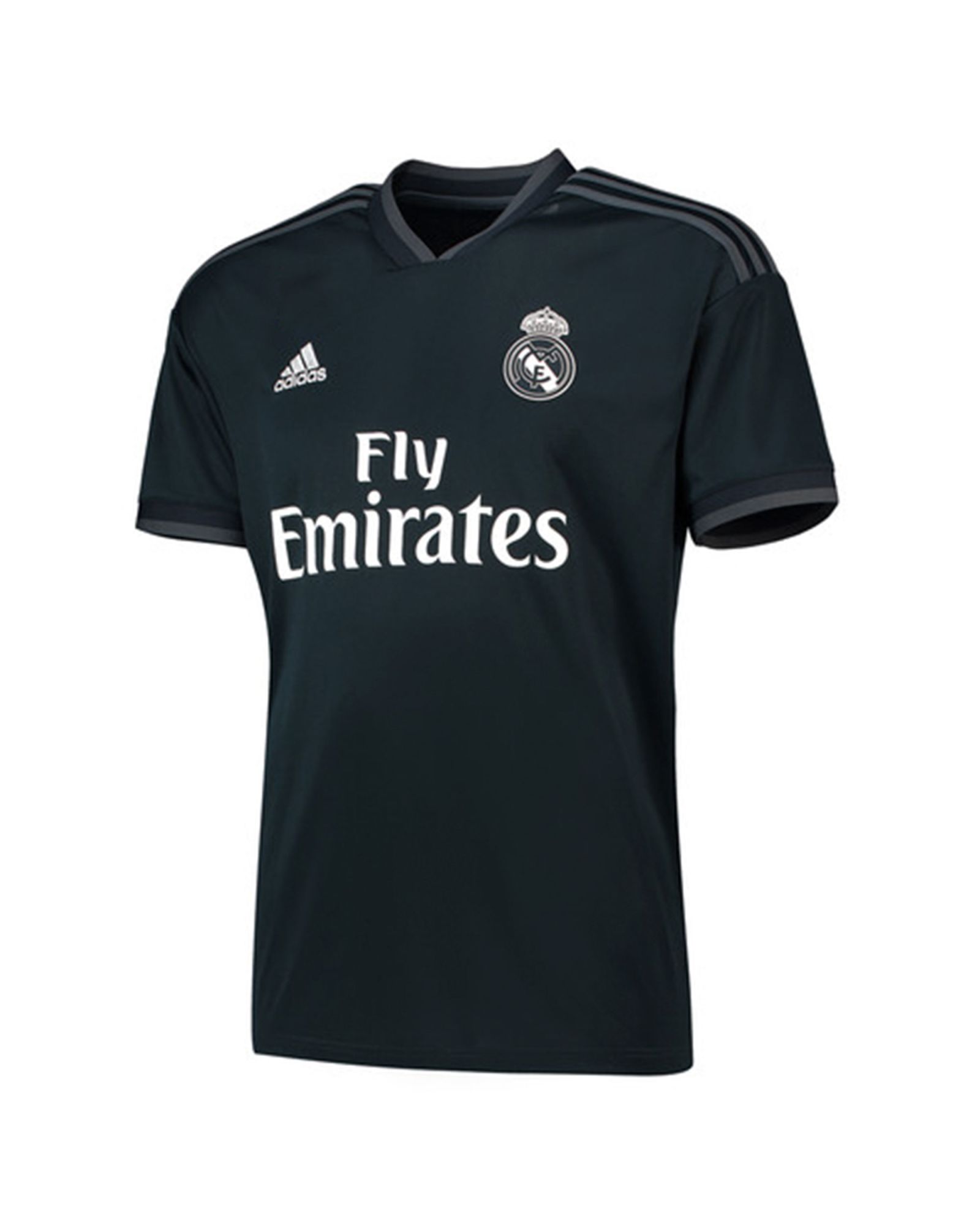 Camiseta 2ª Real Madrid 2018/2019 LaLiga Junior Negro - Fútbol Factory