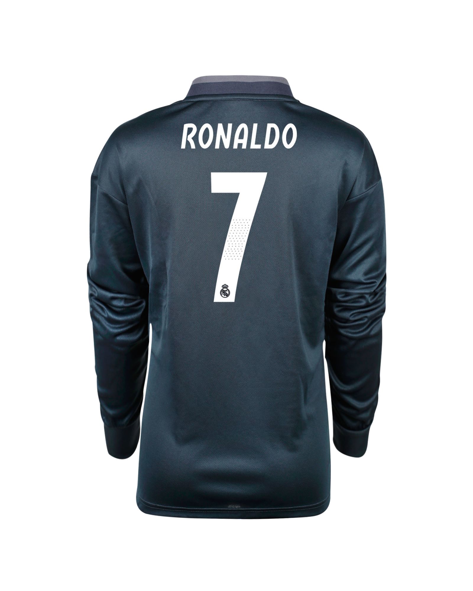 Camiseta 2ª Real Madrid 2018/2019 Ronaldo Manga Larga Junior Gris - Fútbol Factory