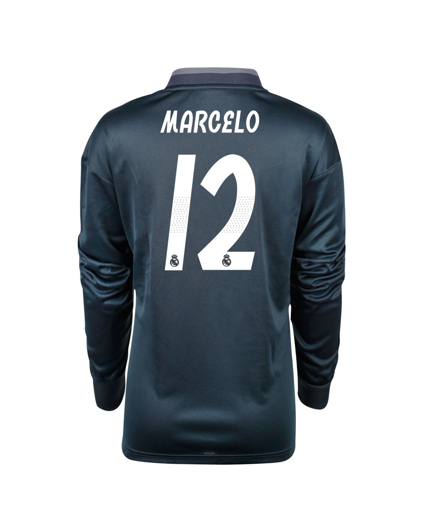 Camiseta 2ª Real Madrid 2018/2019 Marcelo Manga Larga Junior Gris - Fútbol Factory