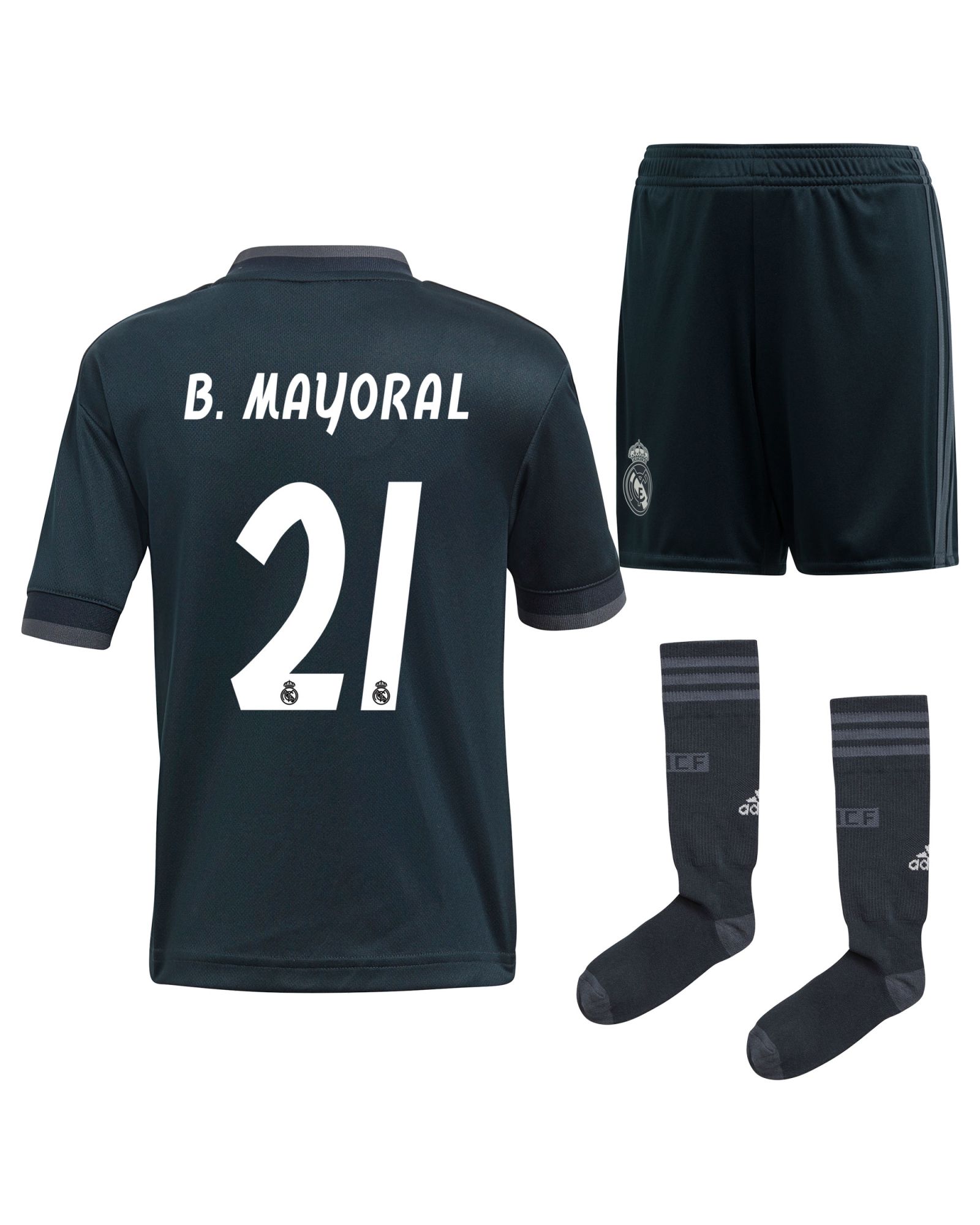 Conjunto 2ª Real Madrid B. Mayoral Infantil Gris