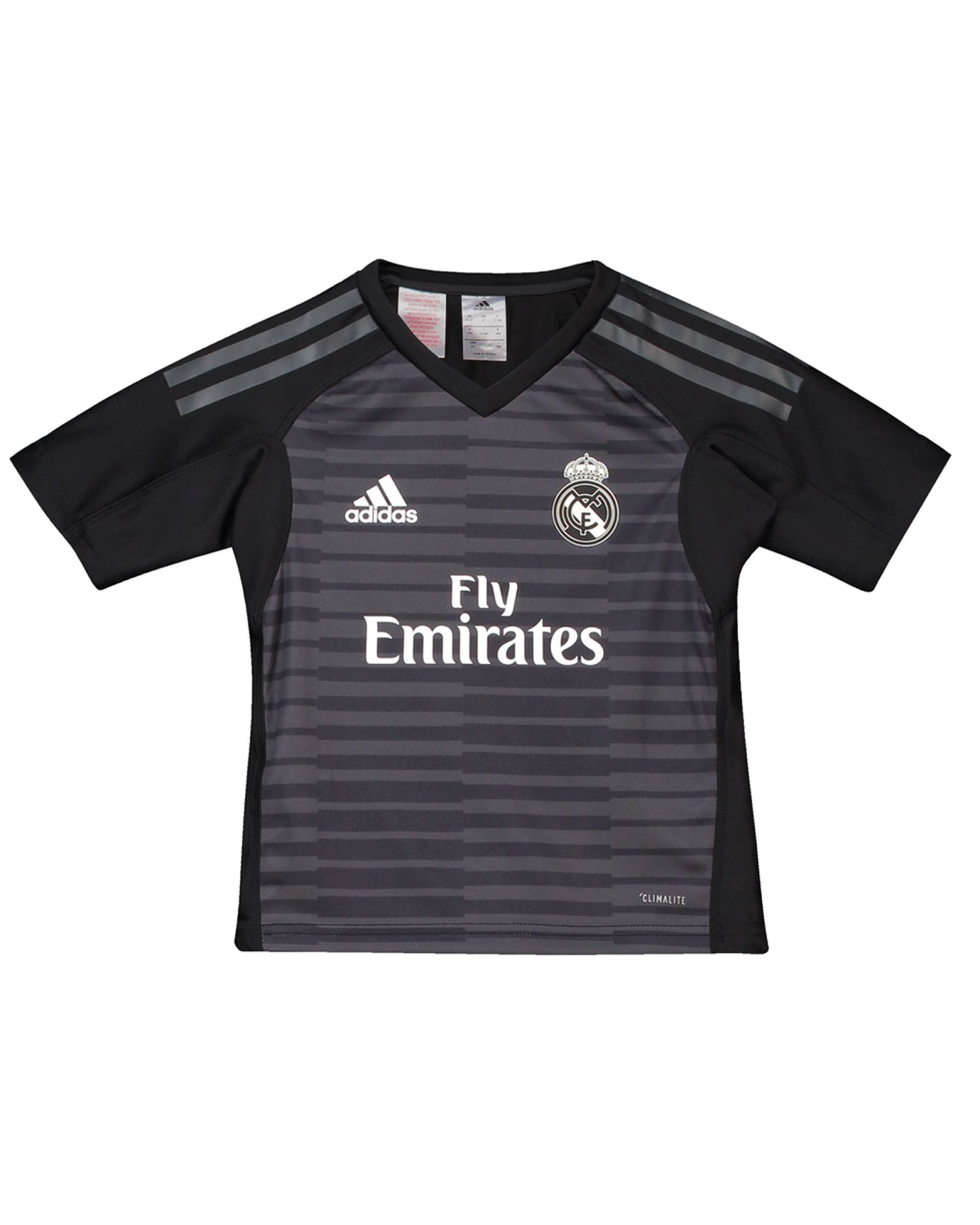 Conjunto 1ª Real Madrid 2018/2019 Portero Infantil Negro - Fútbol Factory