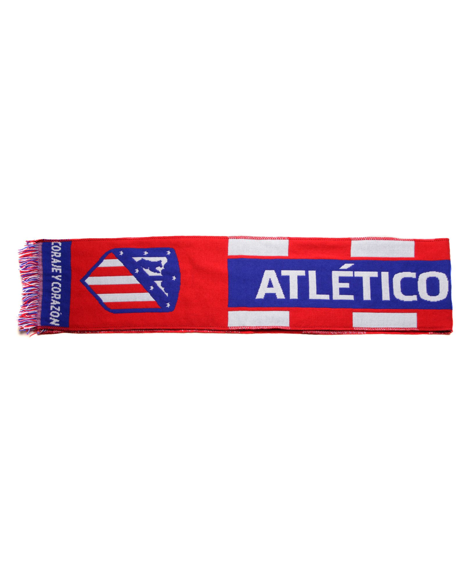 Bufanda Oficial Atlético de Madrid Nunca Dejes de Creer Rojo Blanco - Fútbol Factory
