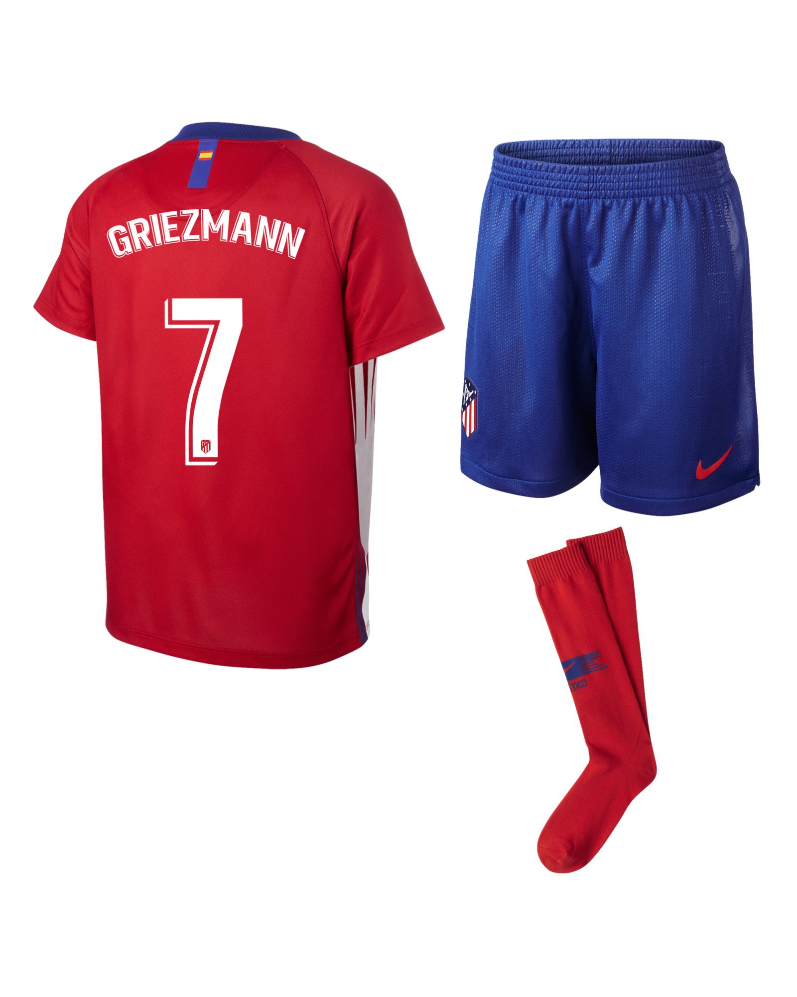 Conjunto 1ª Atlético de Madrid 2018/2019 Infantil Griezmann - Fútbol Factory