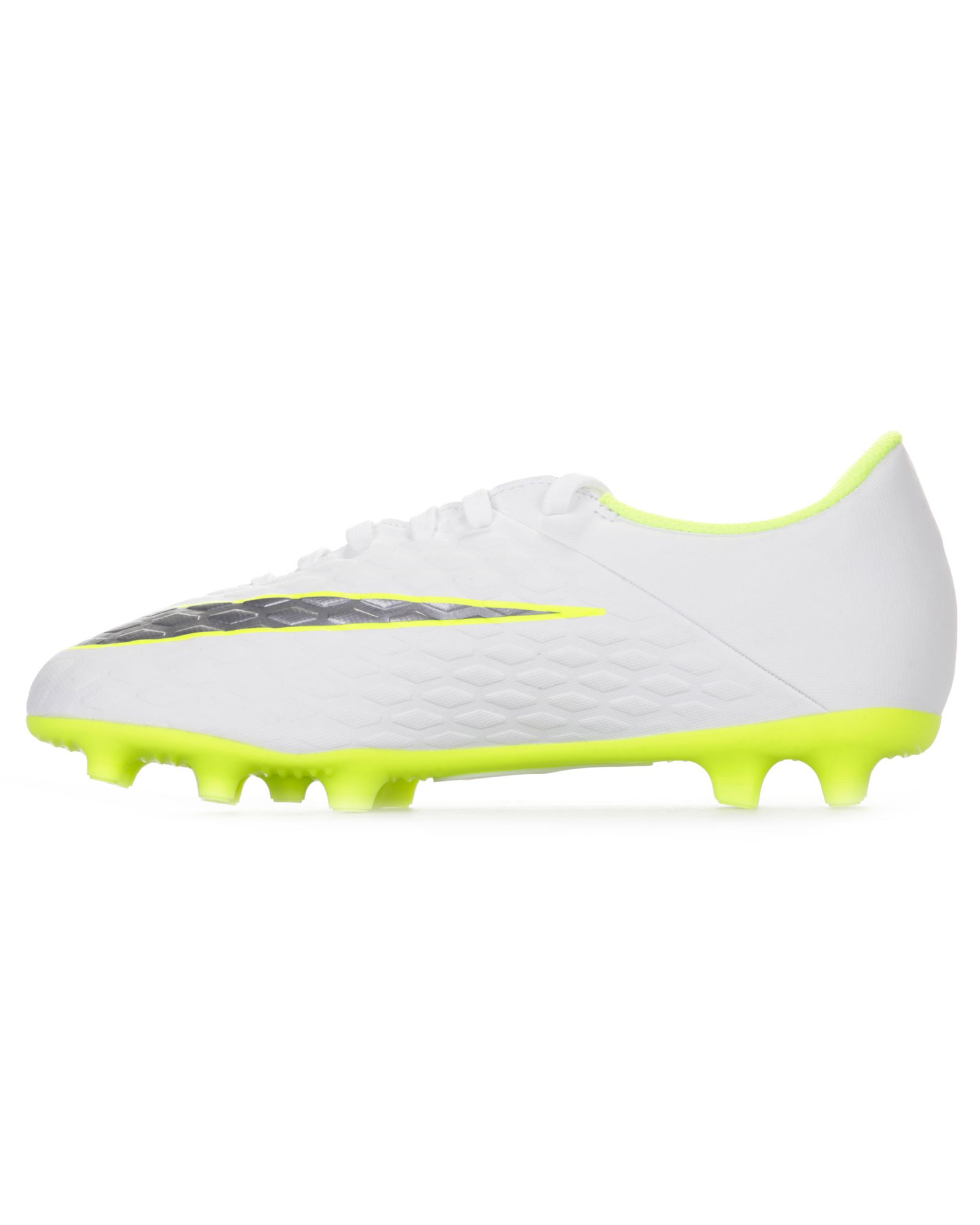 Botas de fútbol Hypervenom Phantom III Club FG Junior Mundial Rusia 2018 Blanco - Fútbol Factory