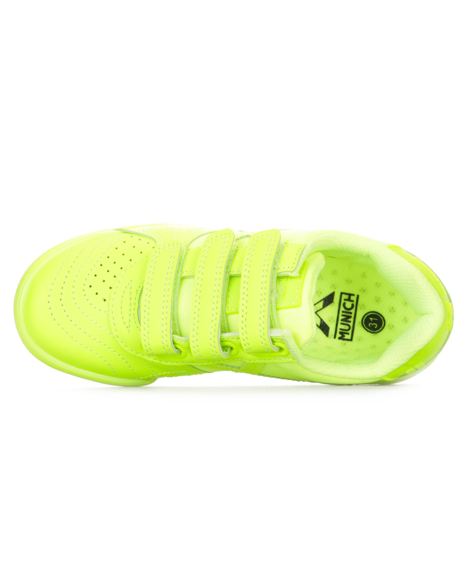 Zapatillas de Fútbol Sala G-3 IN Velcro Junior Amarillo Fluor - Fútbol Factory