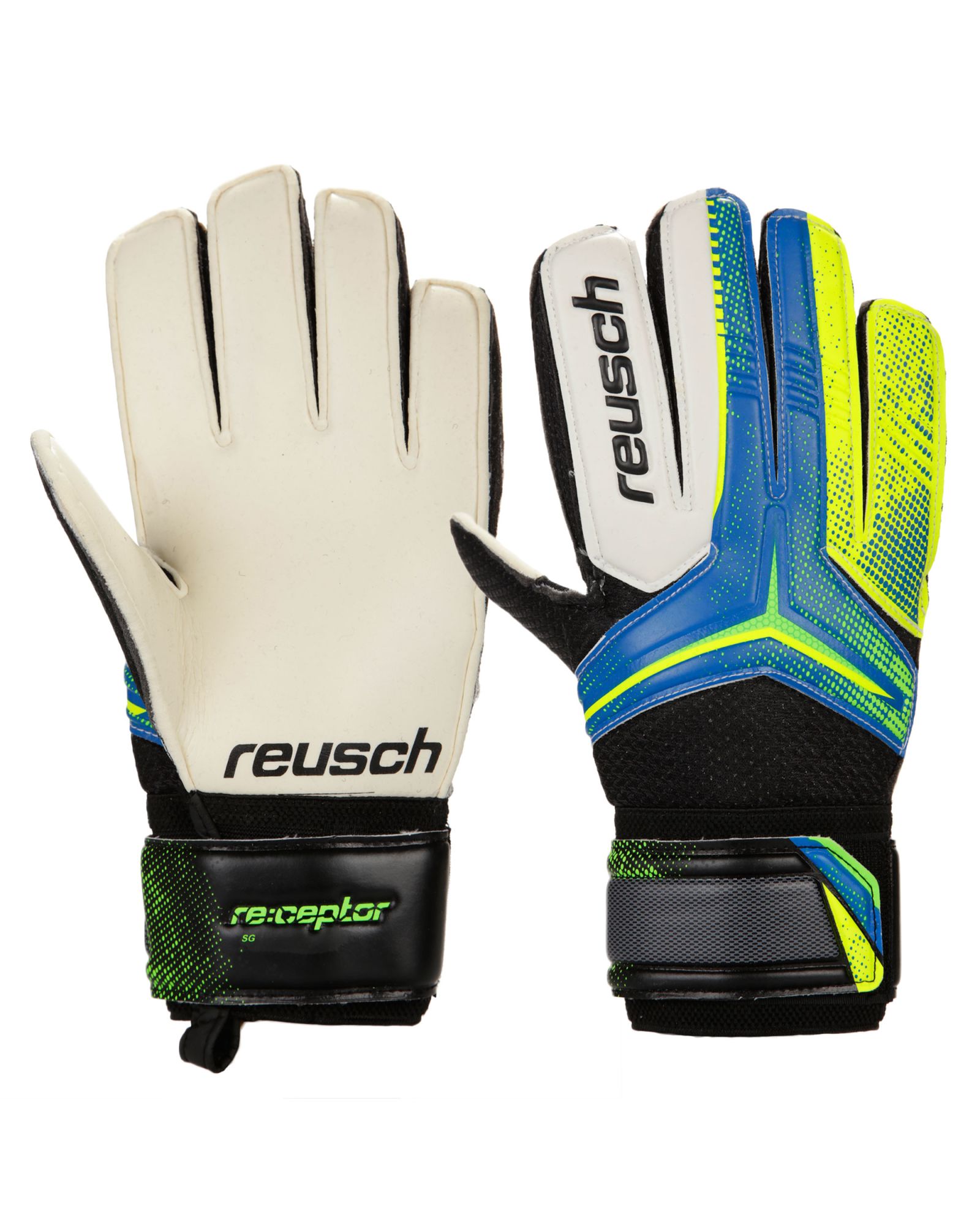 Guantes Receptor SG Azul - Fútbol Factory