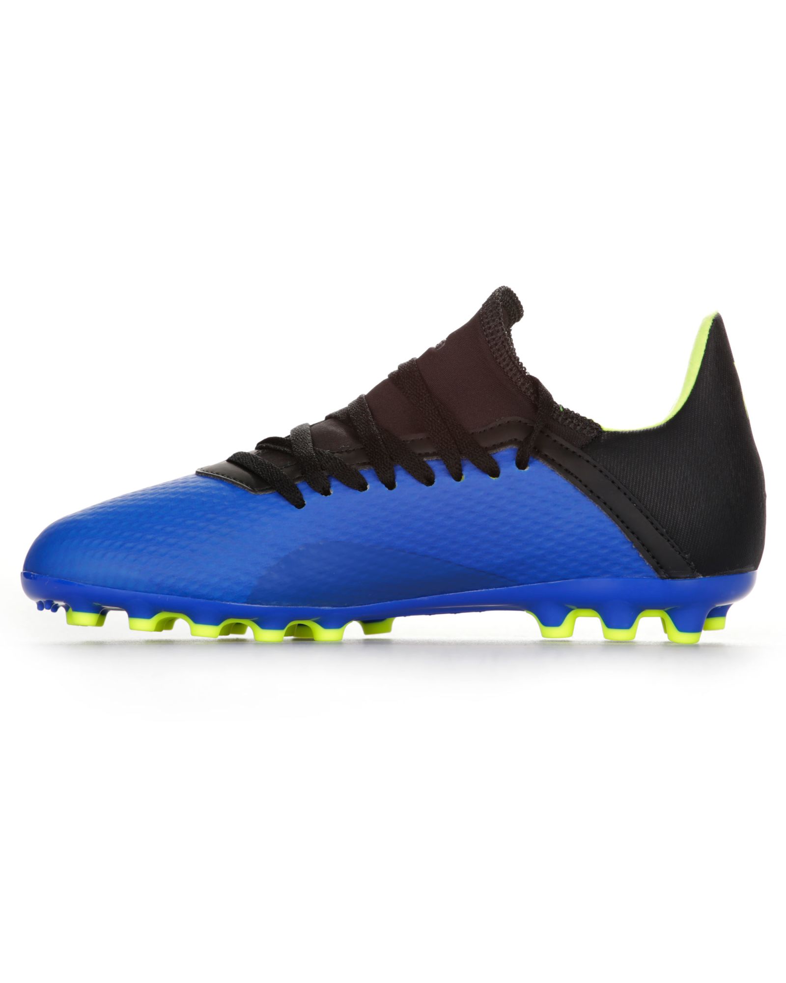 Botas de Fútbol X 18.3 AG Junior Azul Fluor - Fútbol Factory