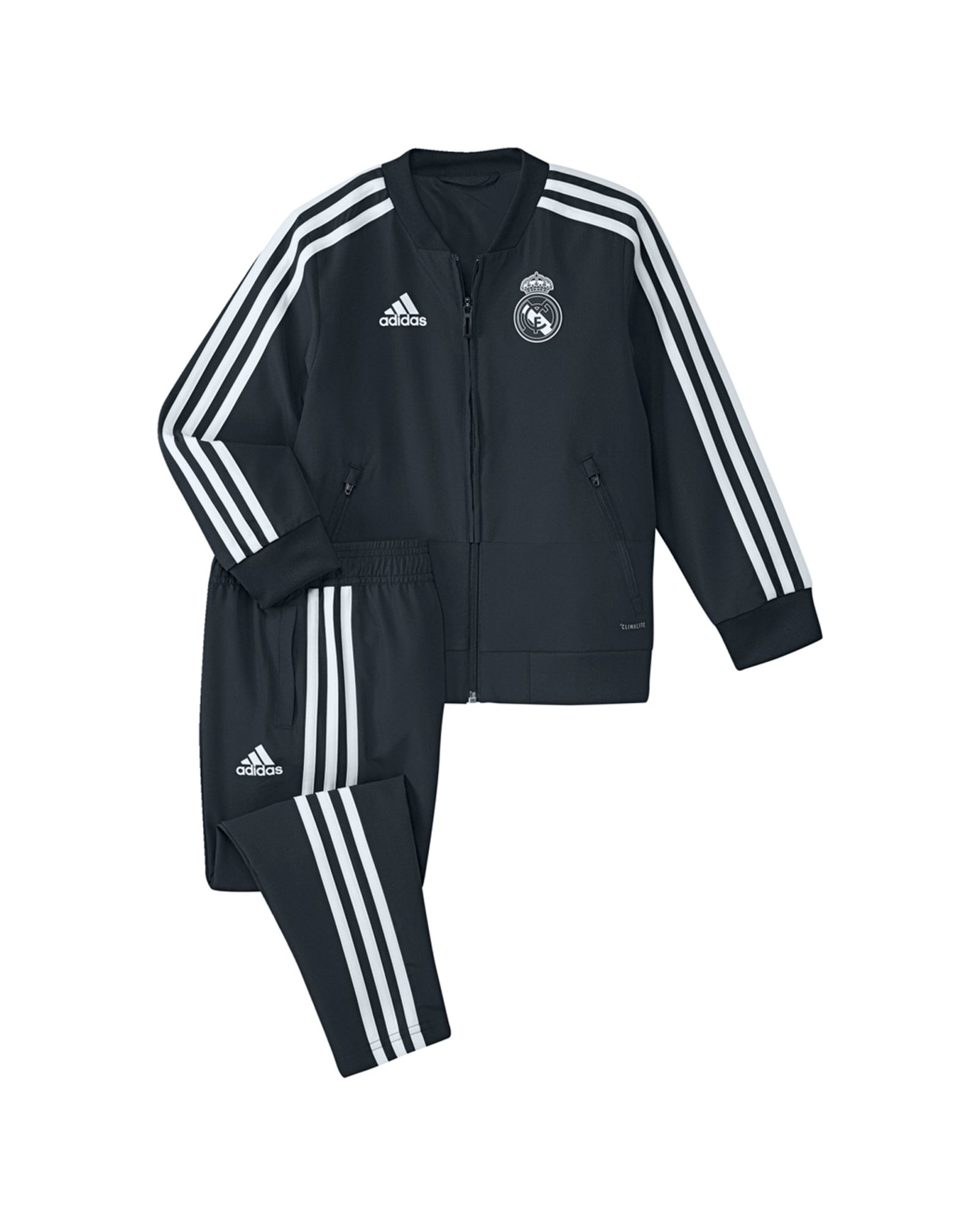 Chándal de Paseo Real Madrid 2018/2019 Junior Gris - Fútbol Factory